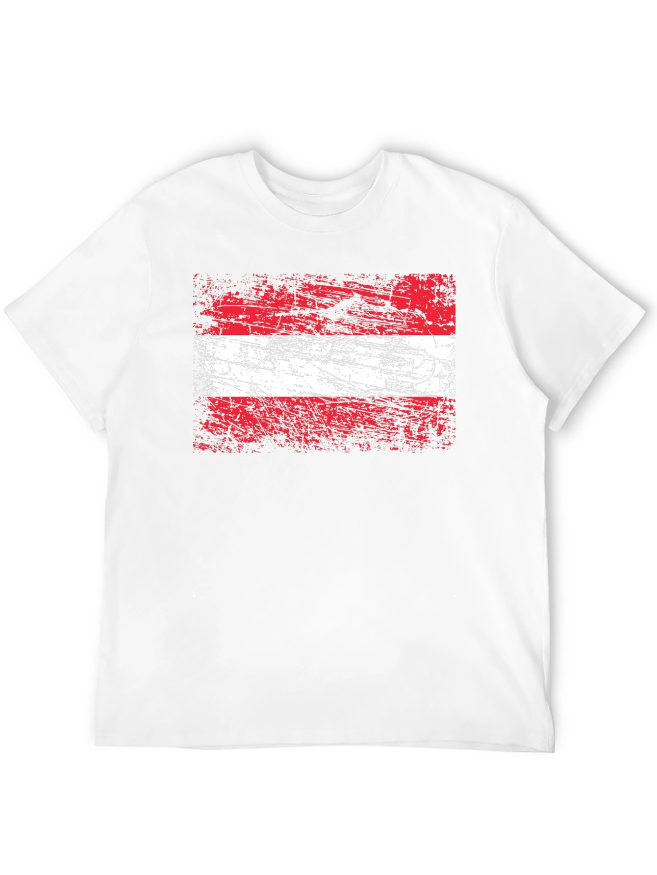 Distressed Austria Flag Graphic T-Shirt