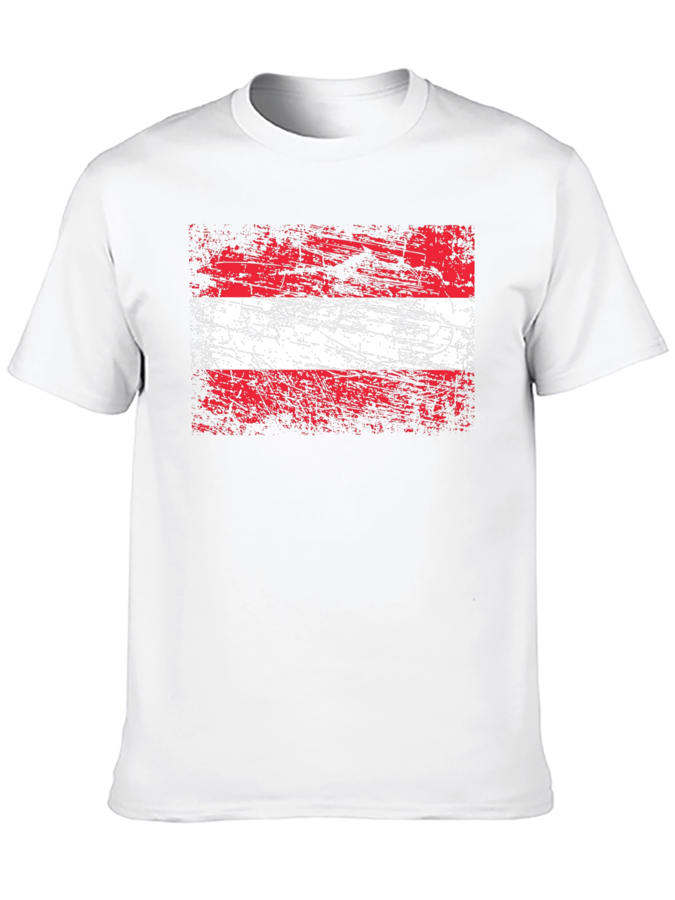 Distressed Austria Flag Graphic T-Shirt