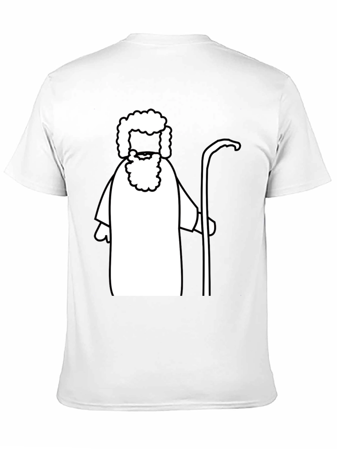Moses Graphic Tee - Biblical Cartoon Shirt