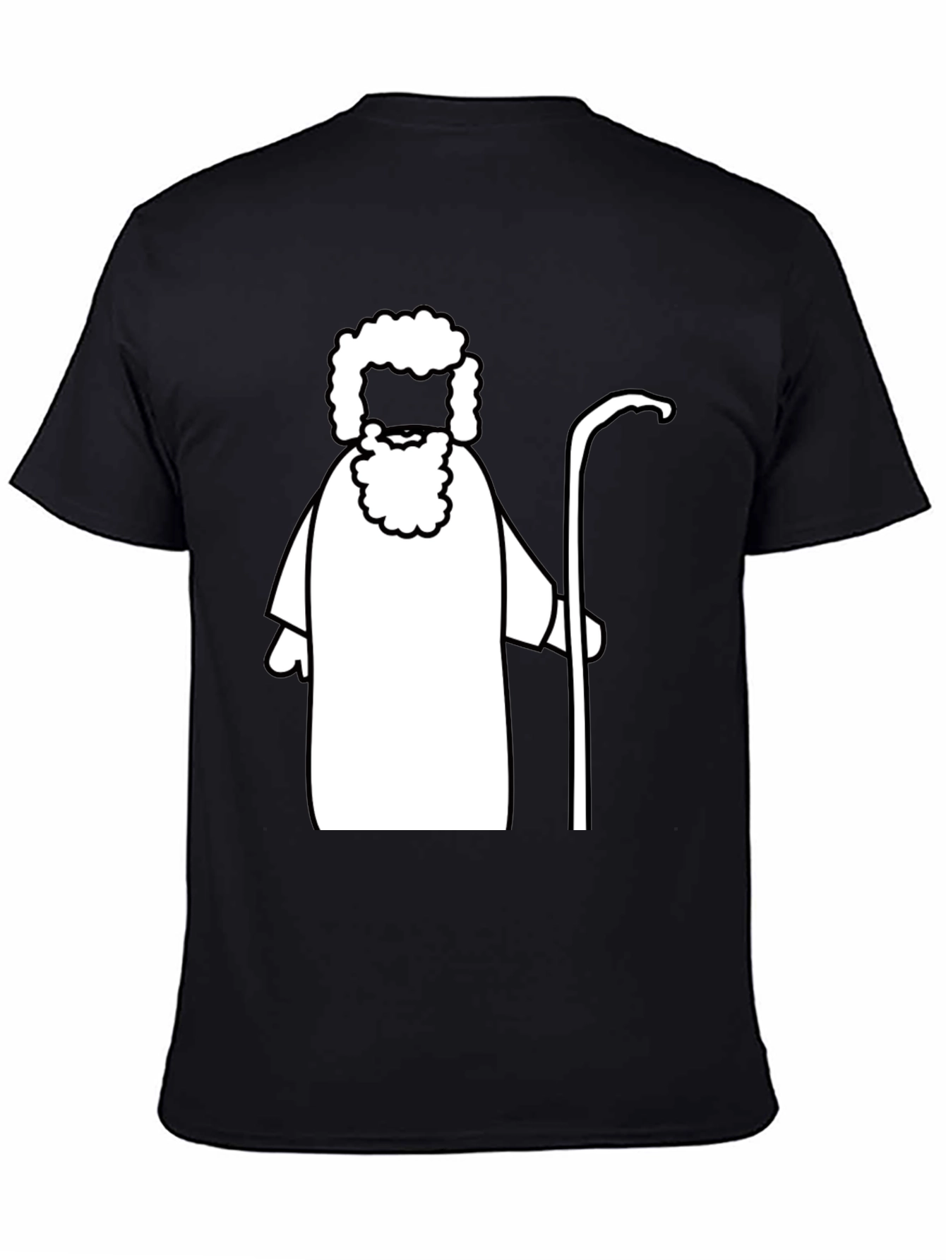 Moses Graphic Tee - Biblical Cartoon Shirt