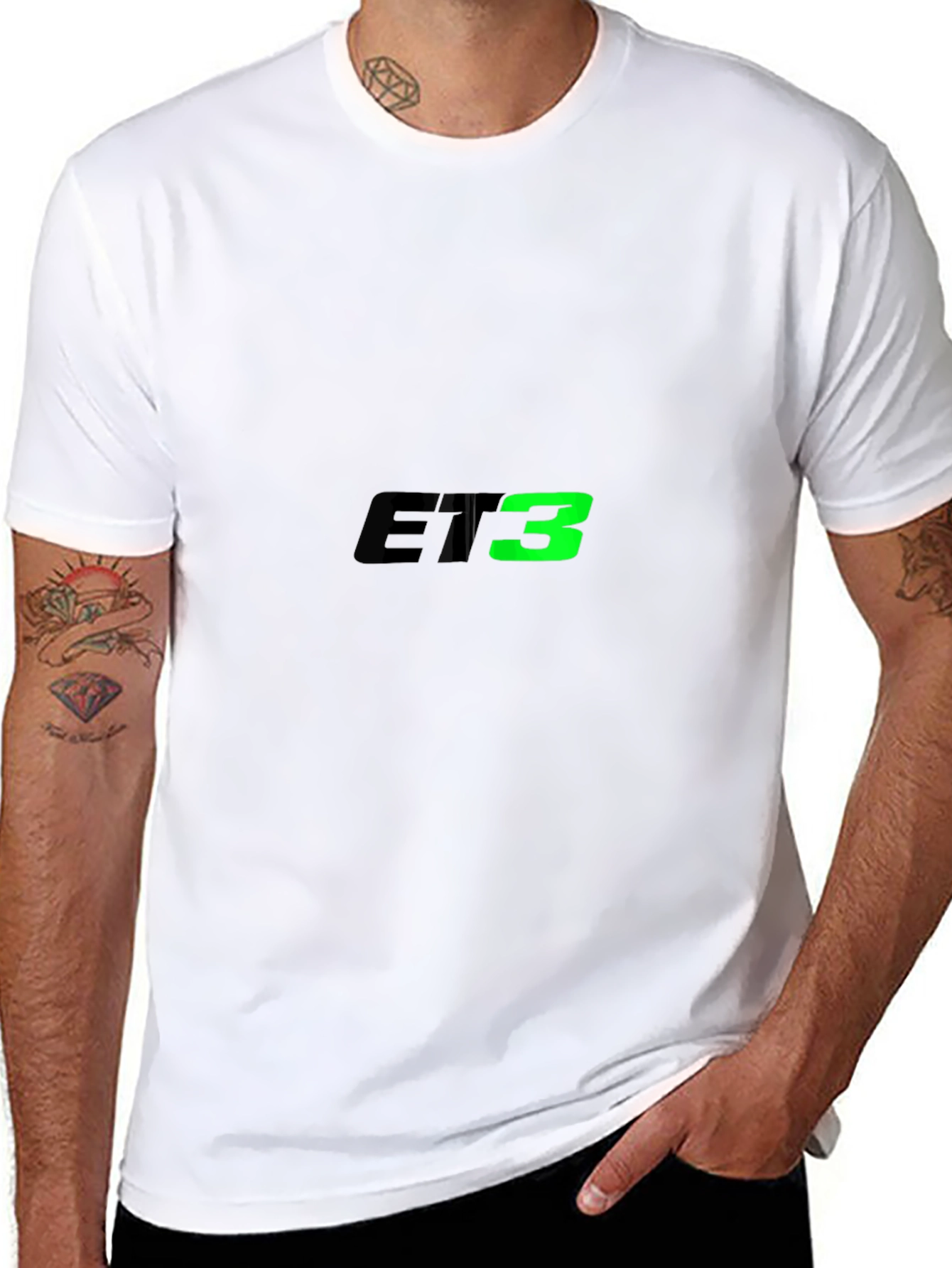 ET3 Graphic Tee - Black Cotton Blend