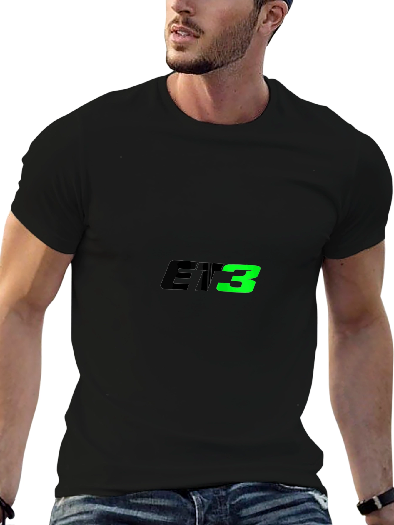 ET3 Graphic Tee - Black Cotton Blend