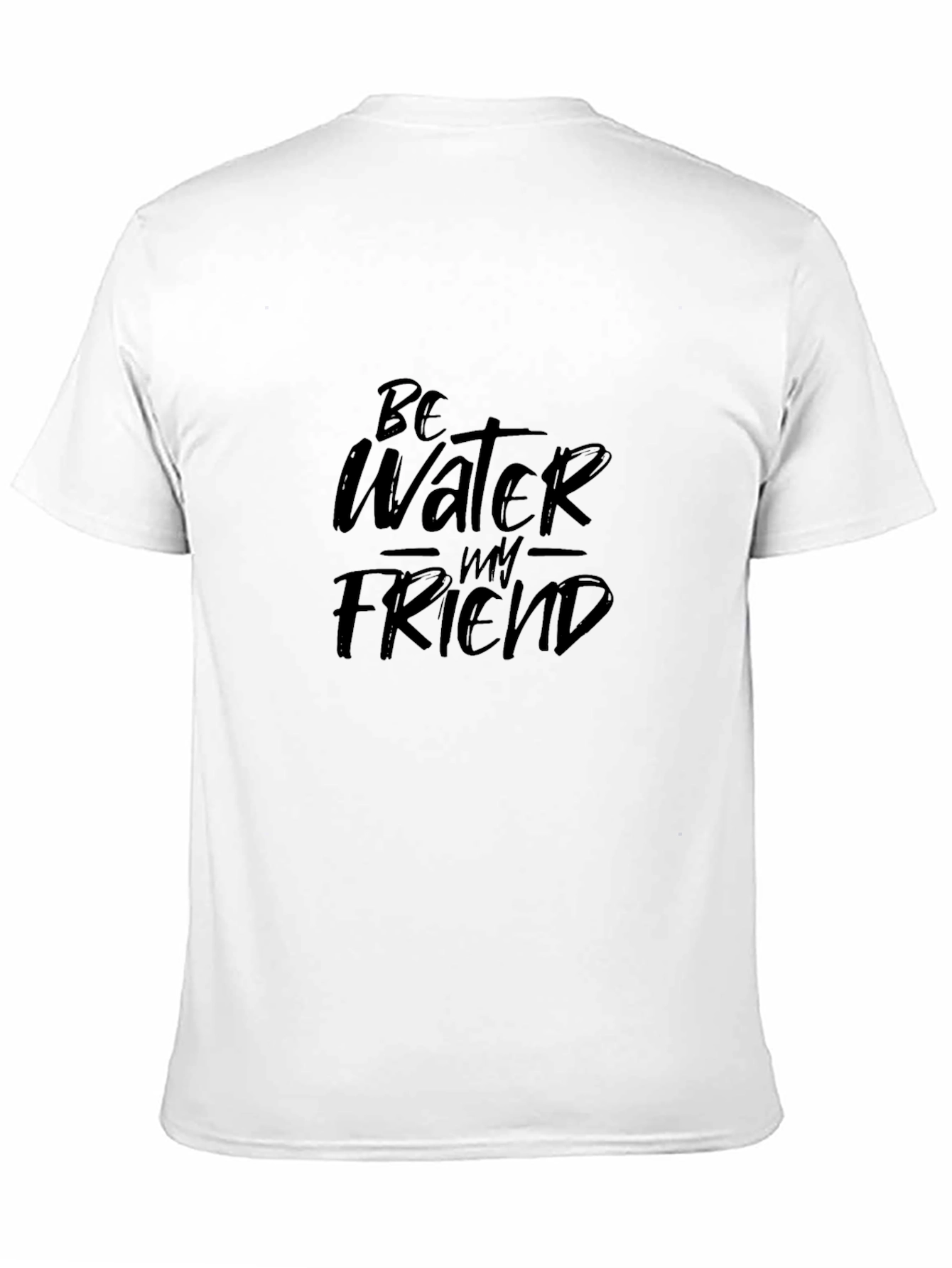 Be Water My Friend Graphic T-Shirt - Black