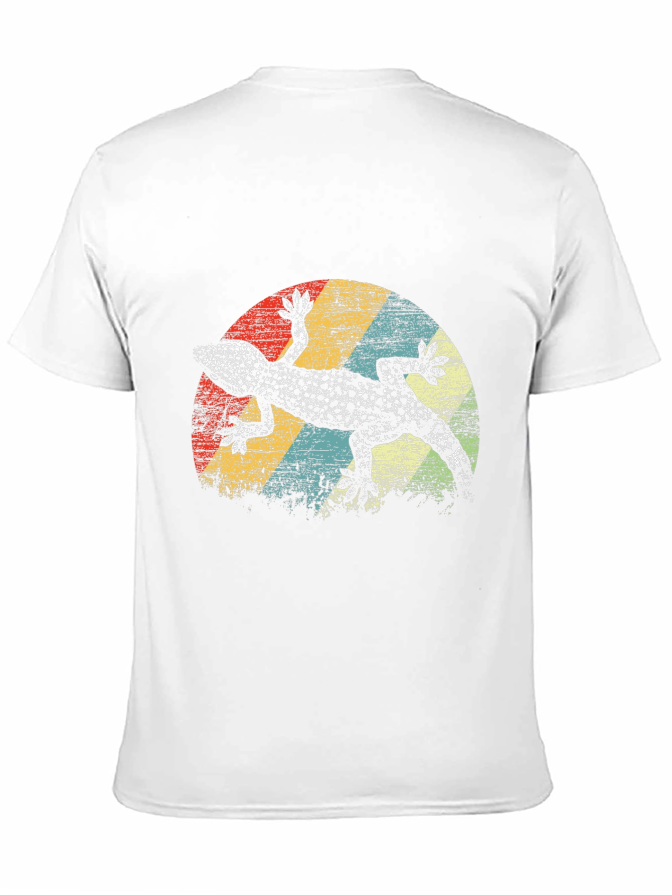 Retro Gecko Graphic Tee - Mens Black T-Shirt