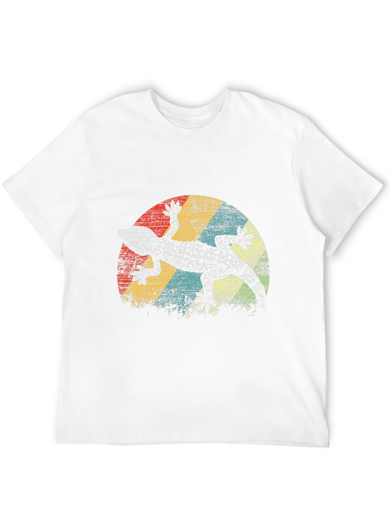 Retro Gecko Graphic Tee - Mens Black T-Shirt