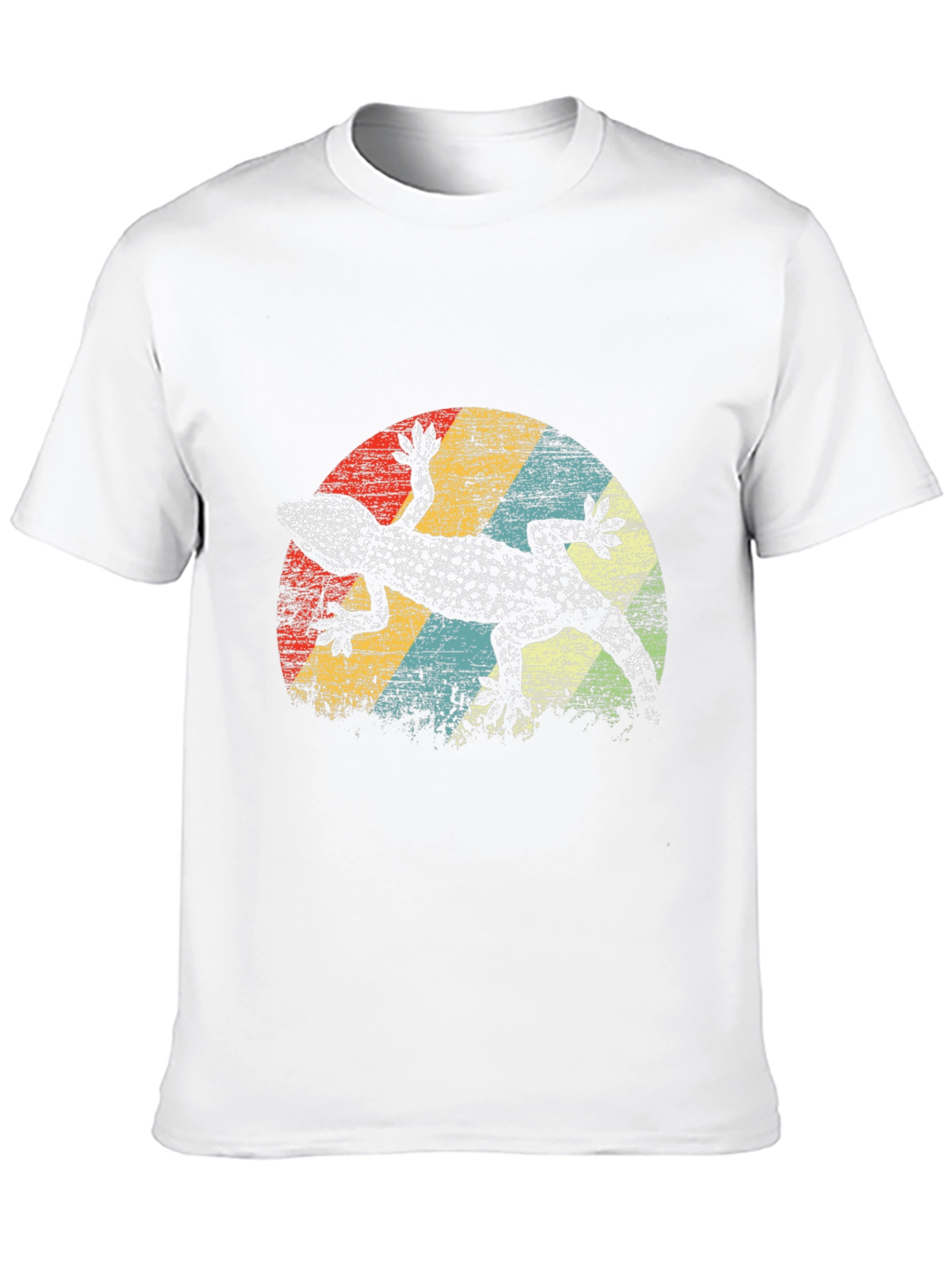 Retro Gecko Graphic Tee - Mens Black T-Shirt