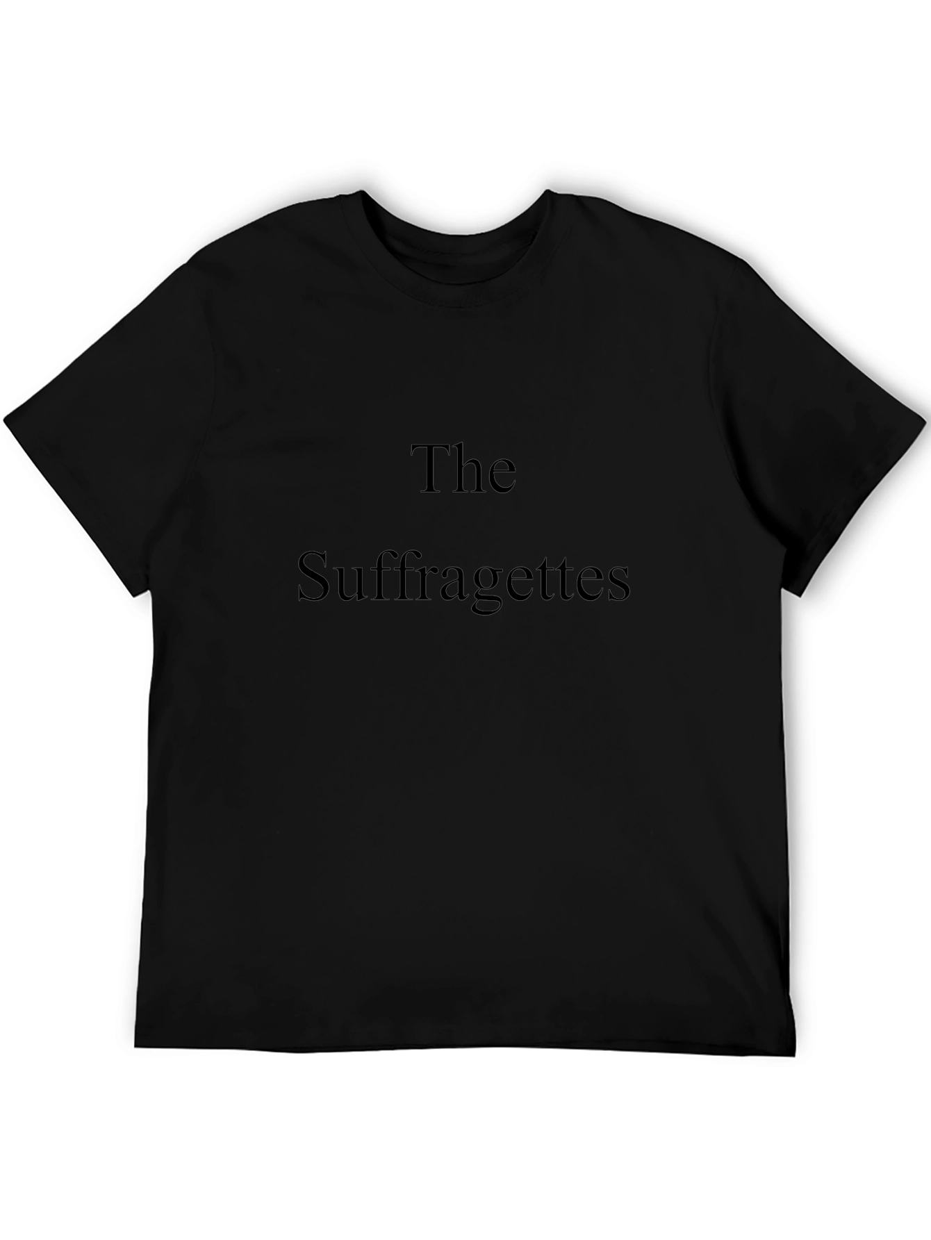 The Suffragettes Graphic Tee - Black Cotton T-Shirt