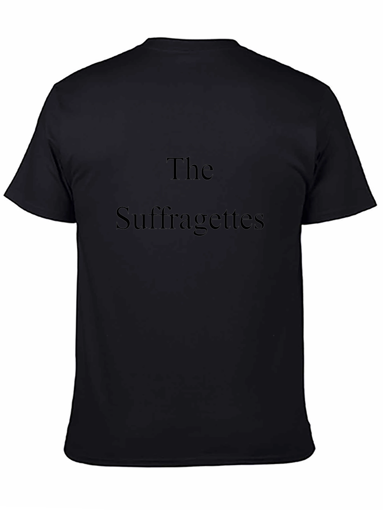The Suffragettes Graphic Tee - Black Cotton T-Shirt