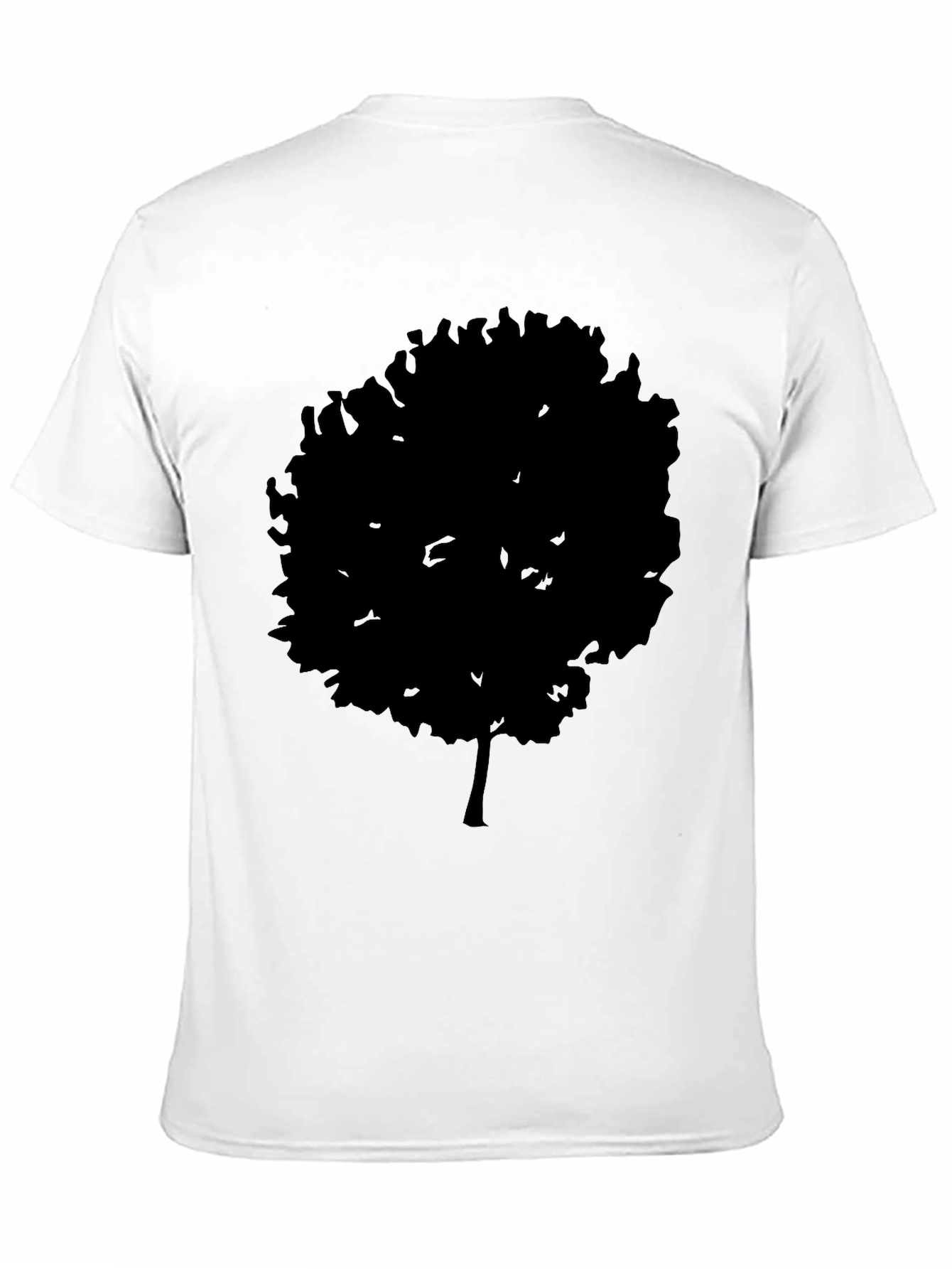 Silhouette Tree Black Graphic Tee - Modern Casual Style