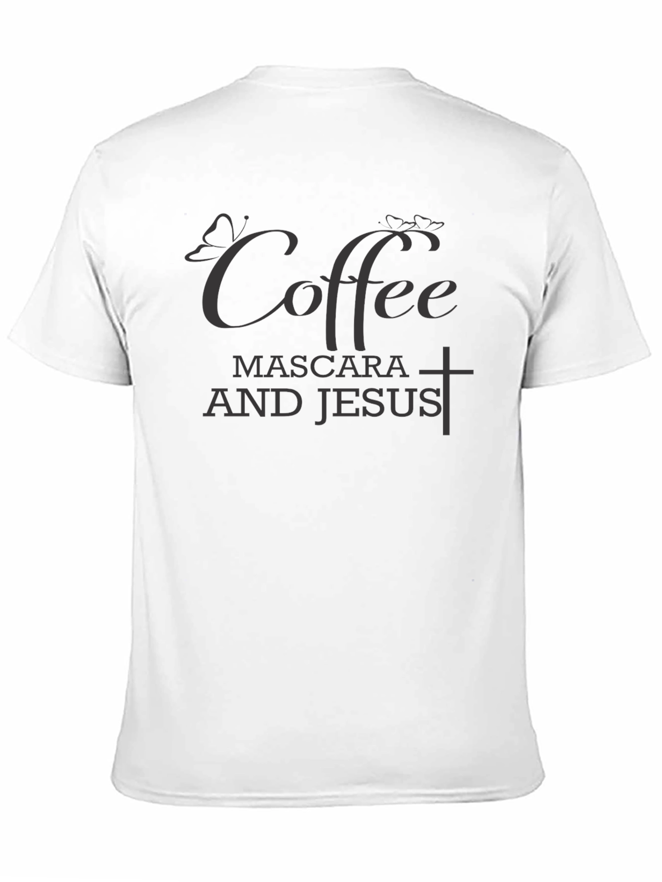 Coffee Mascara and Jesus T-Shirt