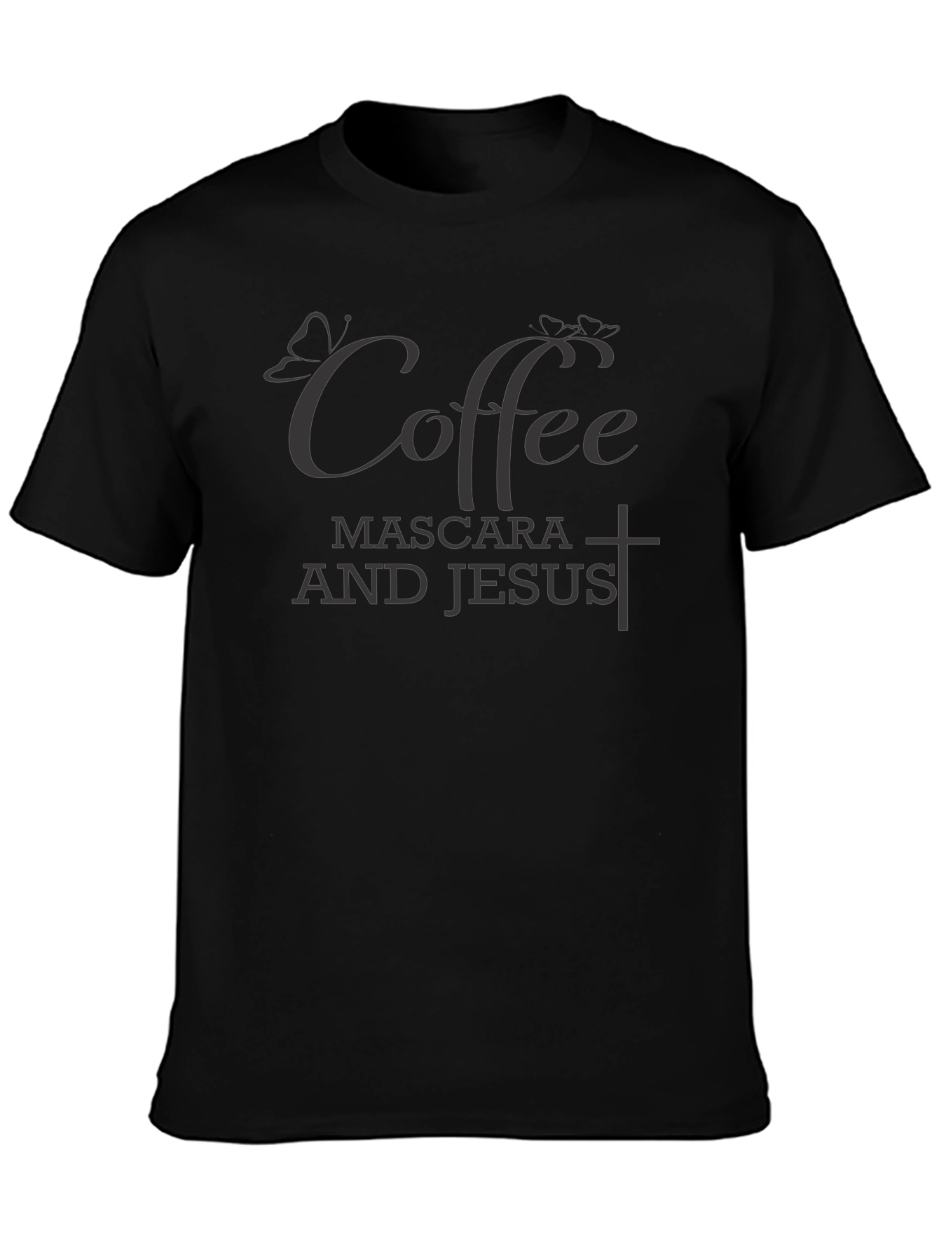 Coffee Mascara and Jesus T-Shirt