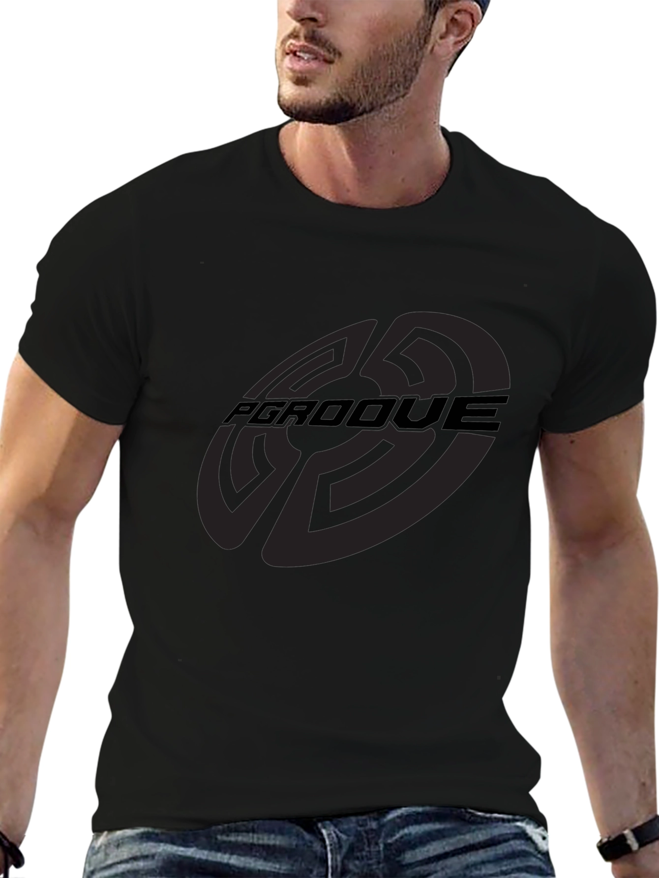 PGRDOOVE Graphic Tee - Stylish Black T-Shirt