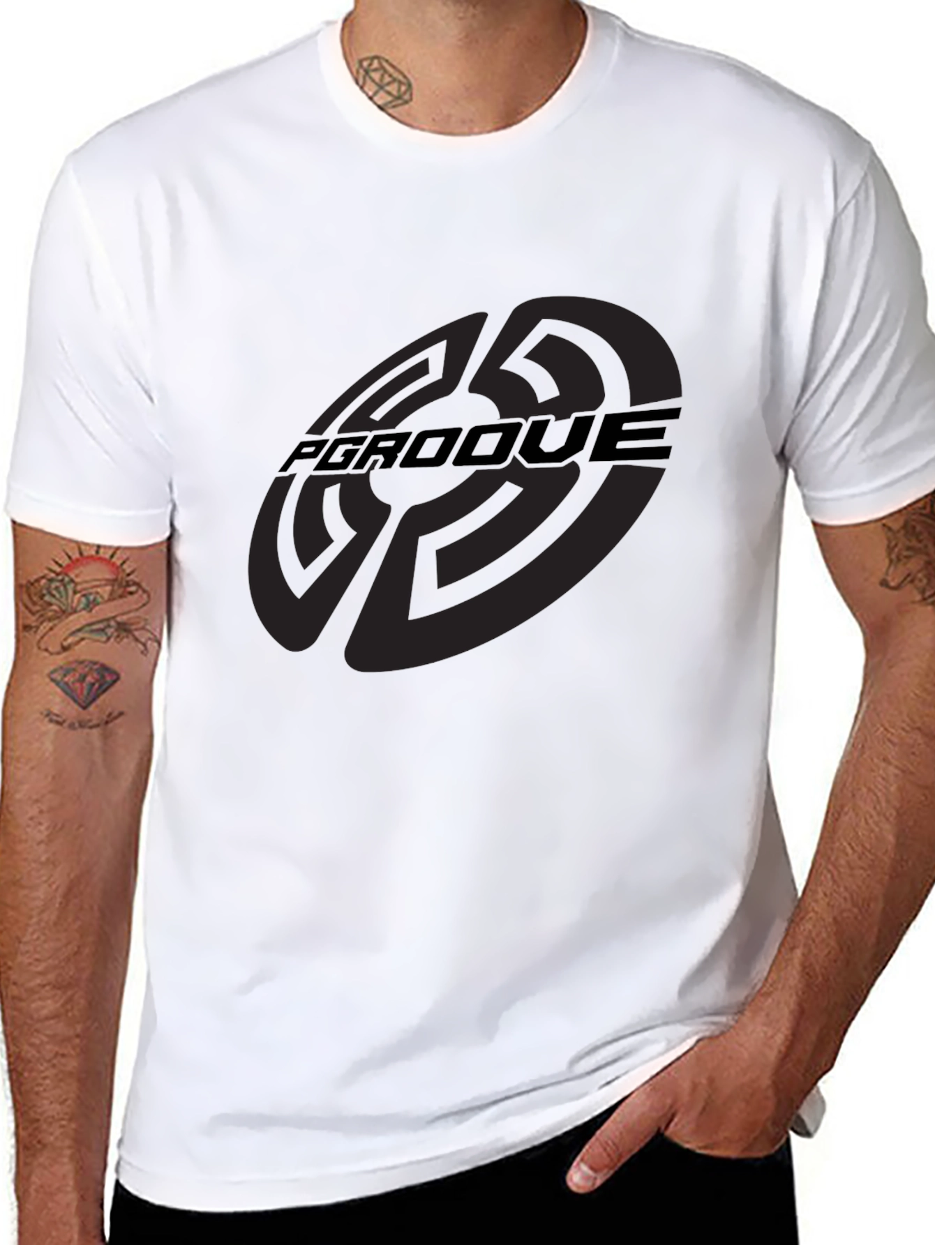 PGRDOOVE Graphic Tee - Stylish Black T-Shirt