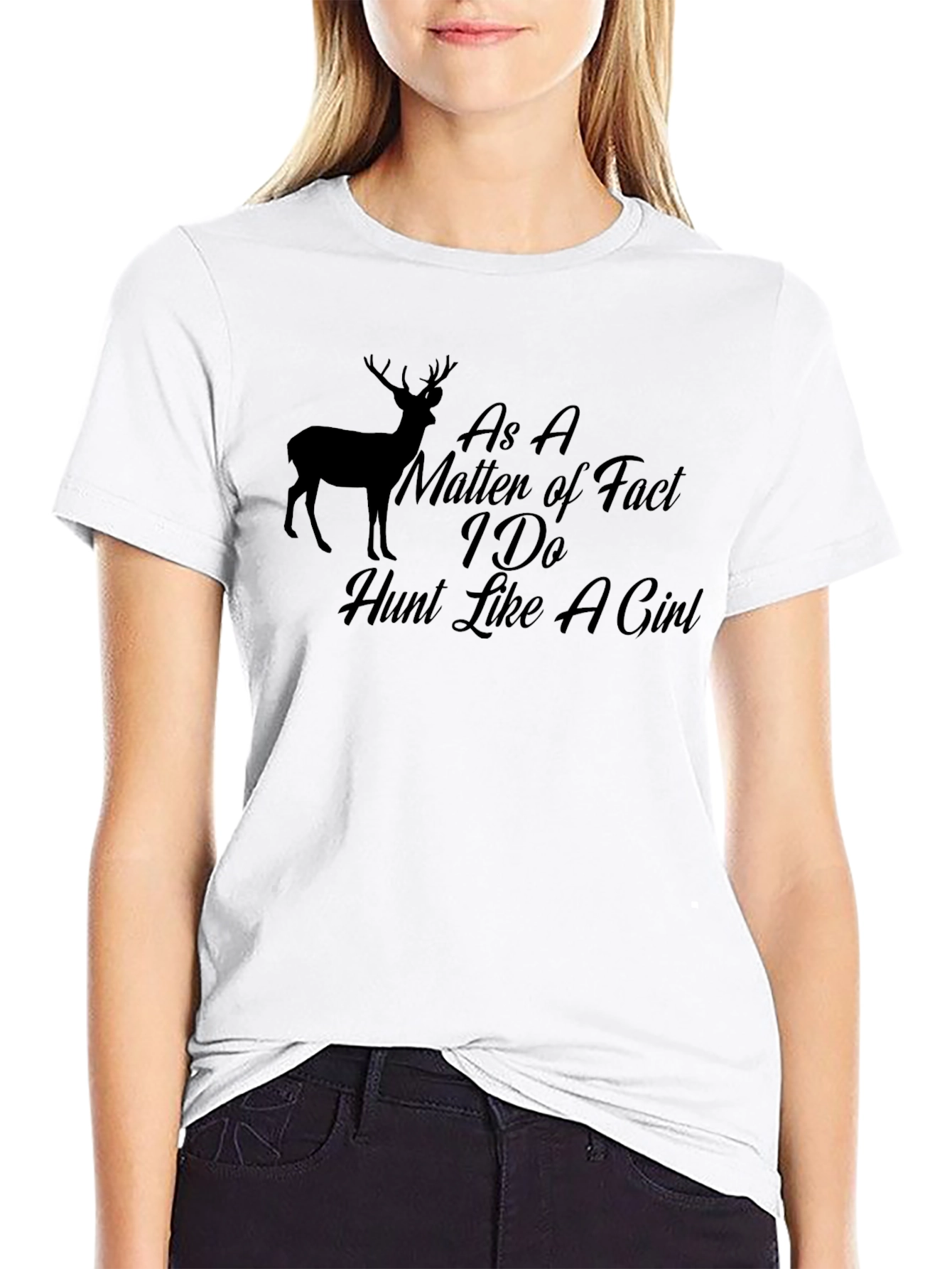 Hunt Like A Girl Black T-Shirt
