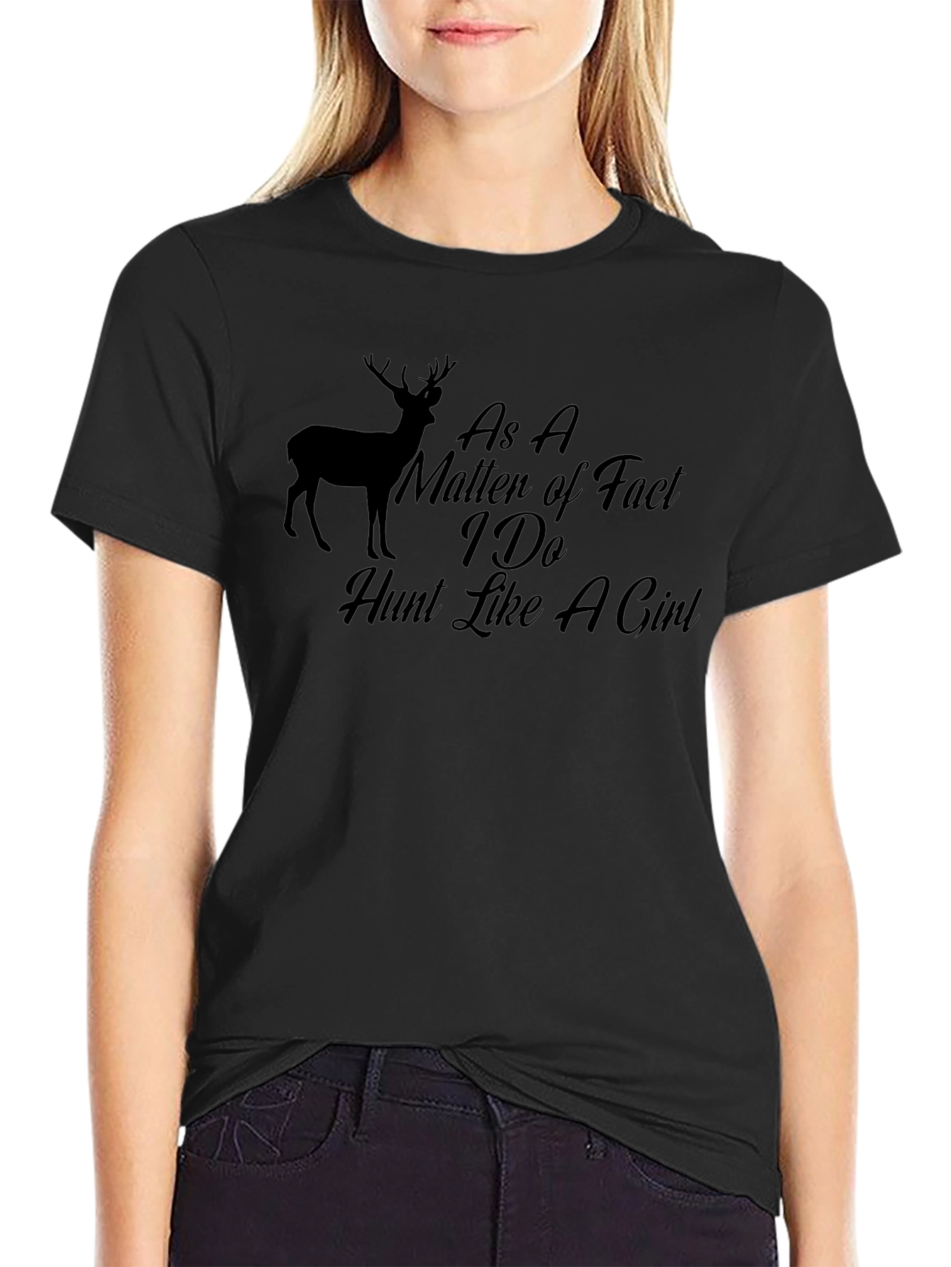 Hunt Like A Girl Black T-Shirt