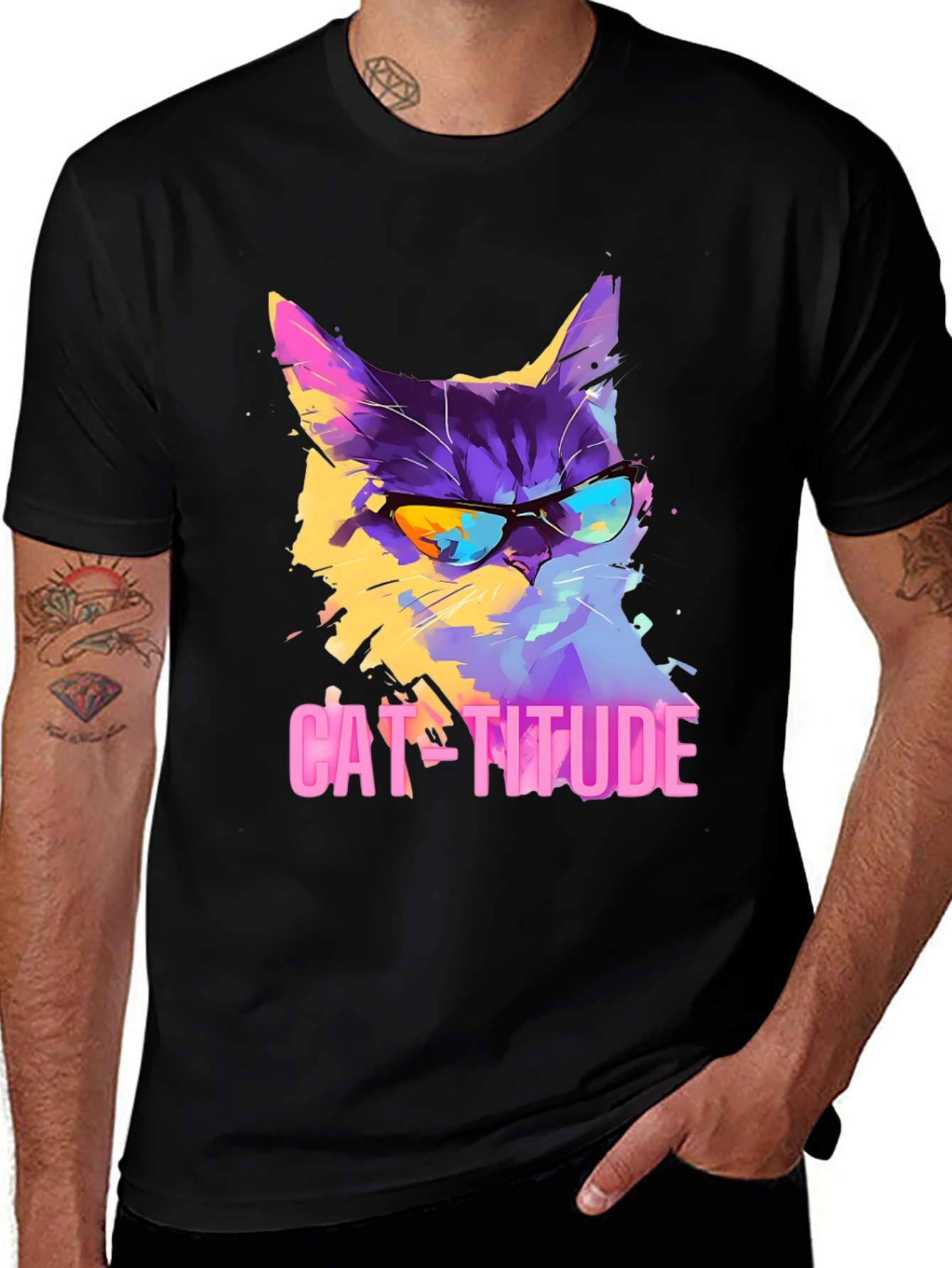 Cool Cat-Titude Graphic Tee