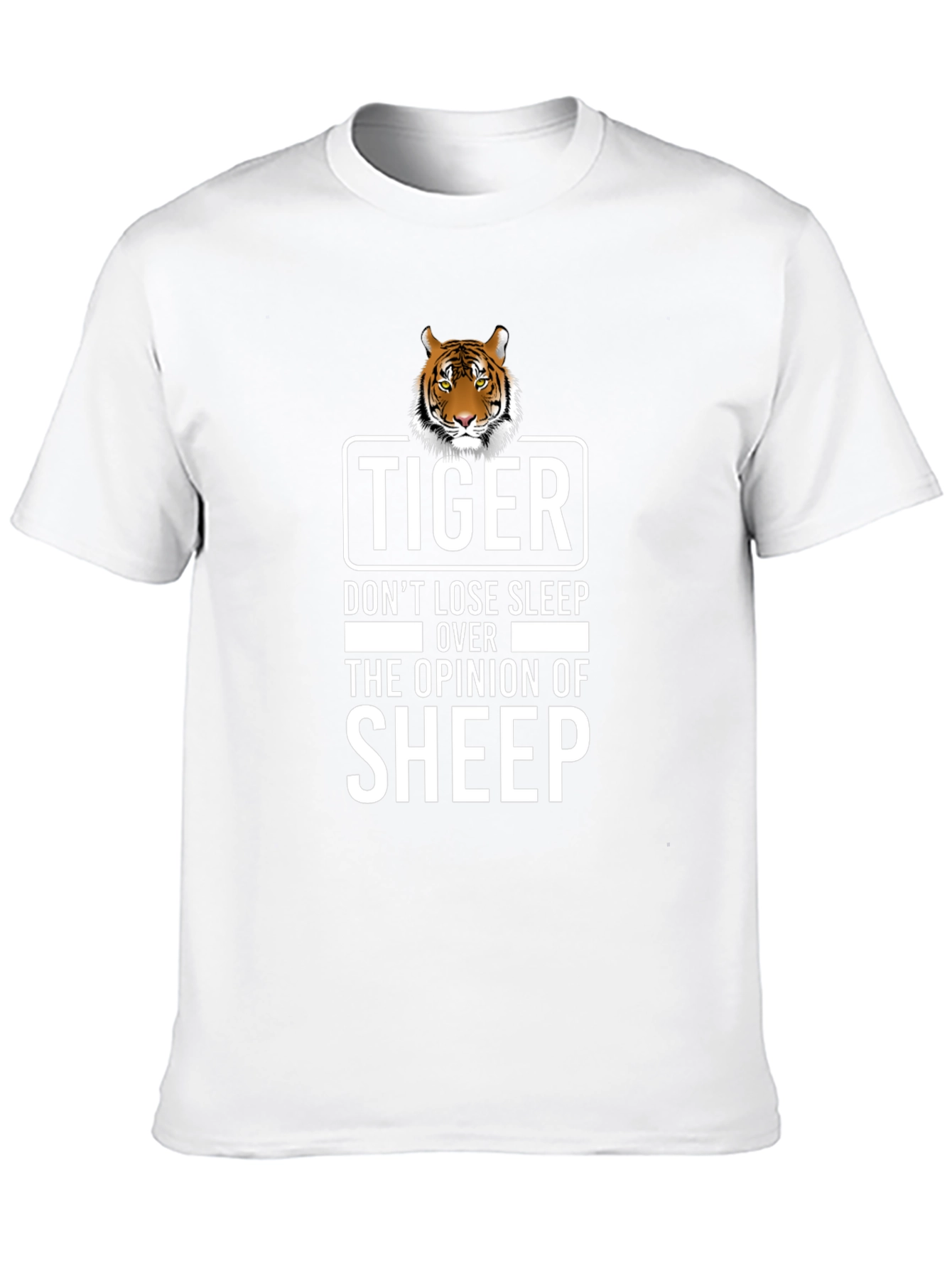 Tiger Sheep Opinion Graphic Tee - Black