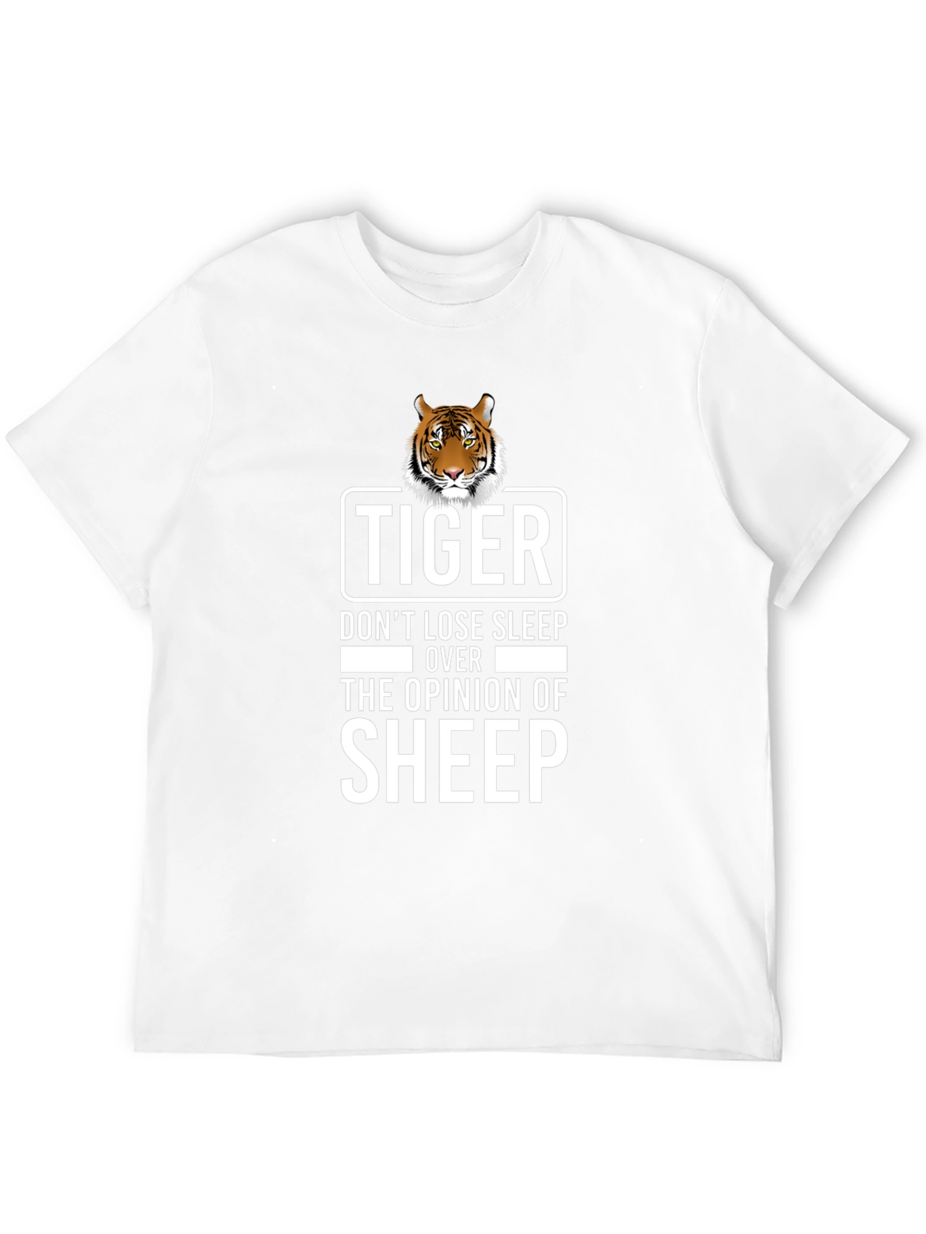 Tiger Sheep Opinion Graphic Tee - Black