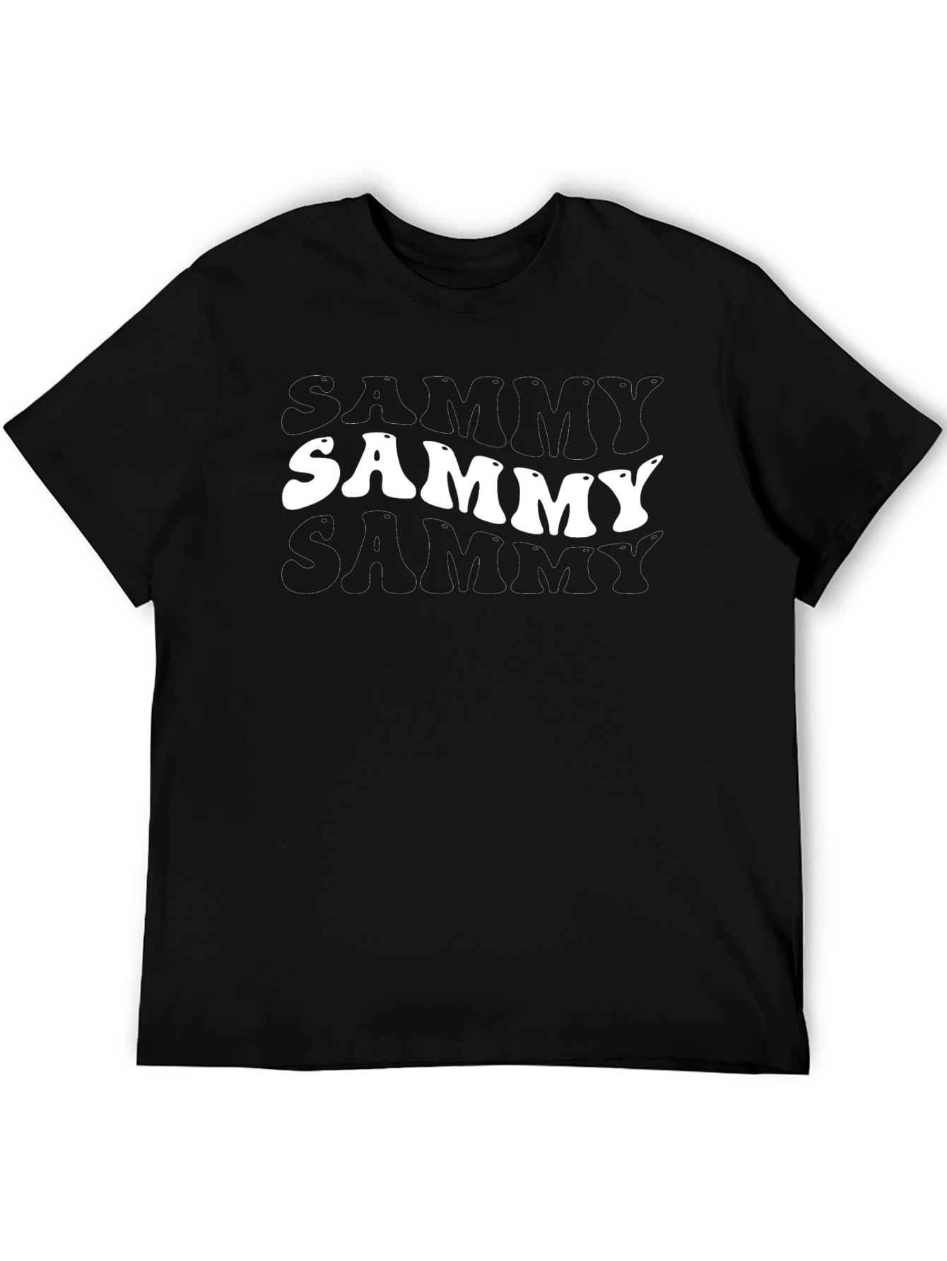 Retro Sammy T-Shirt - Black Cotton Blend