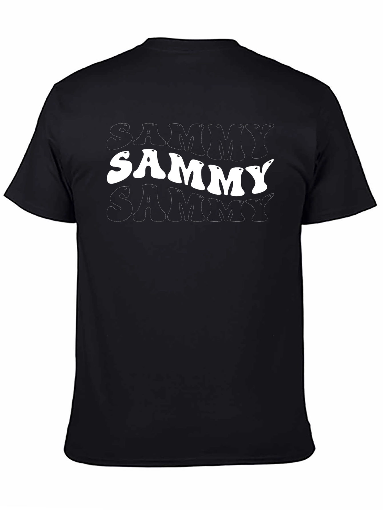 Retro Sammy T-Shirt - Black Cotton Blend
