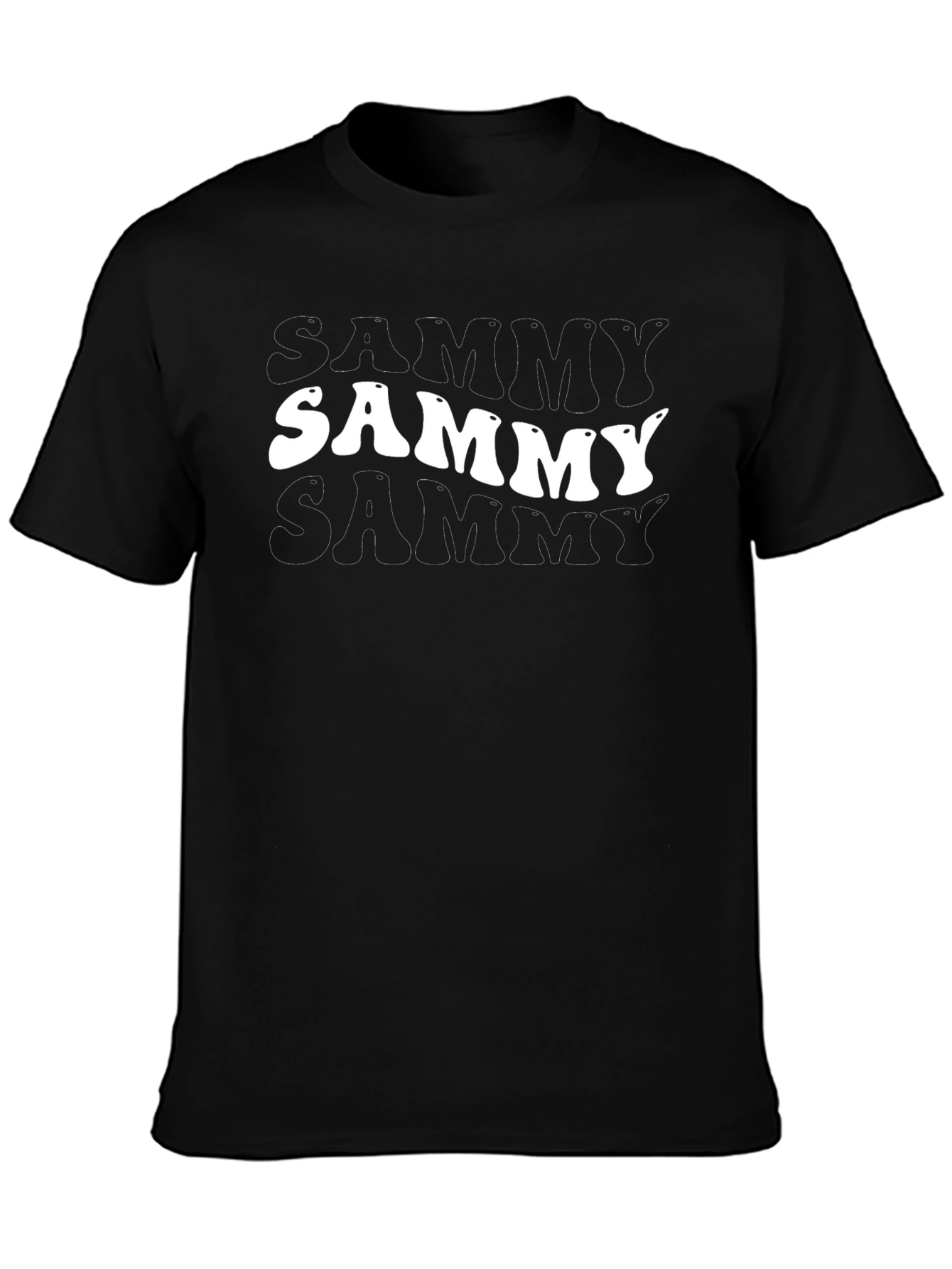 Retro Sammy T-Shirt - Black Cotton Blend
