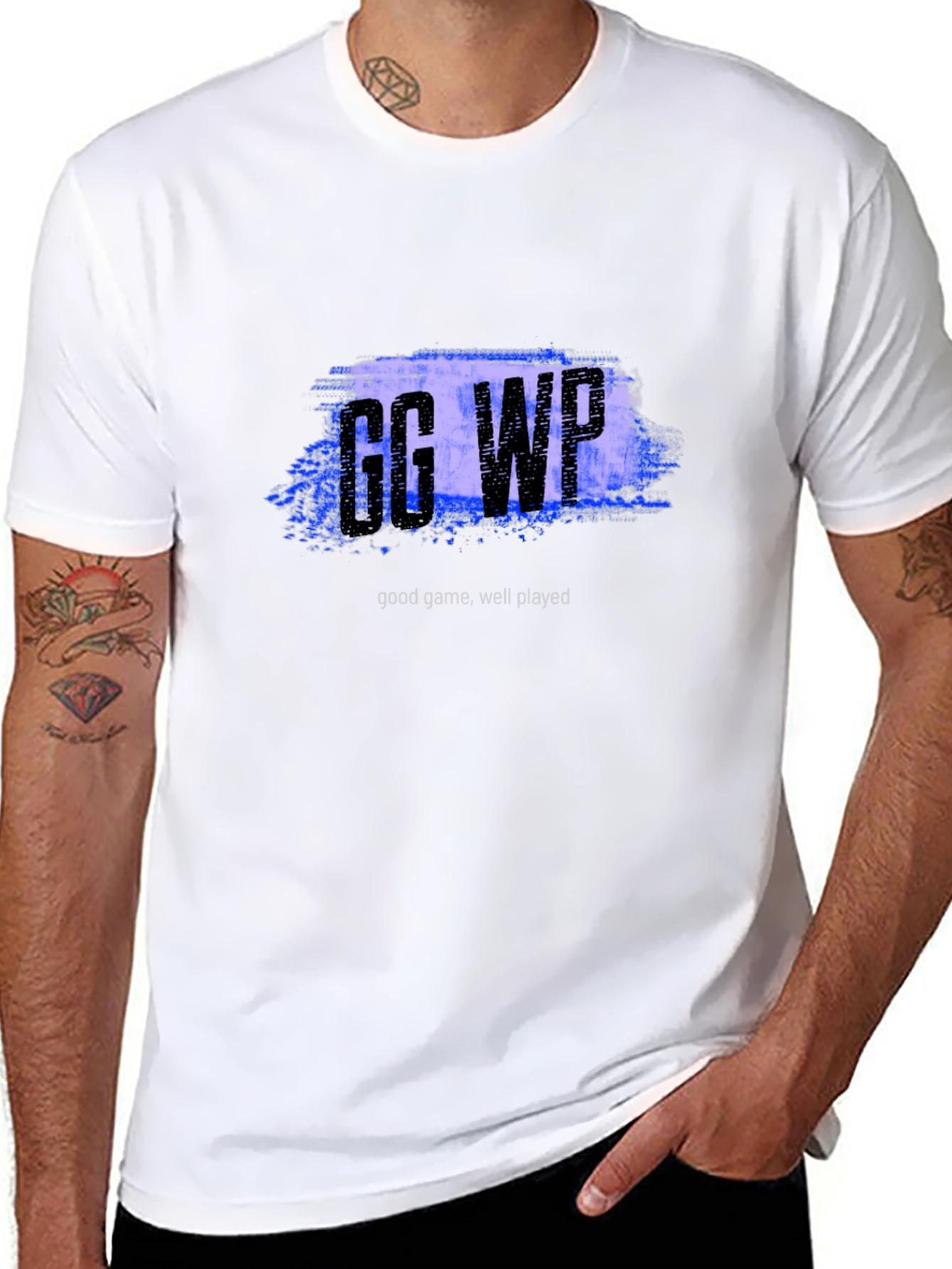 GG WP Black T-Shirt - Good Game Well Played