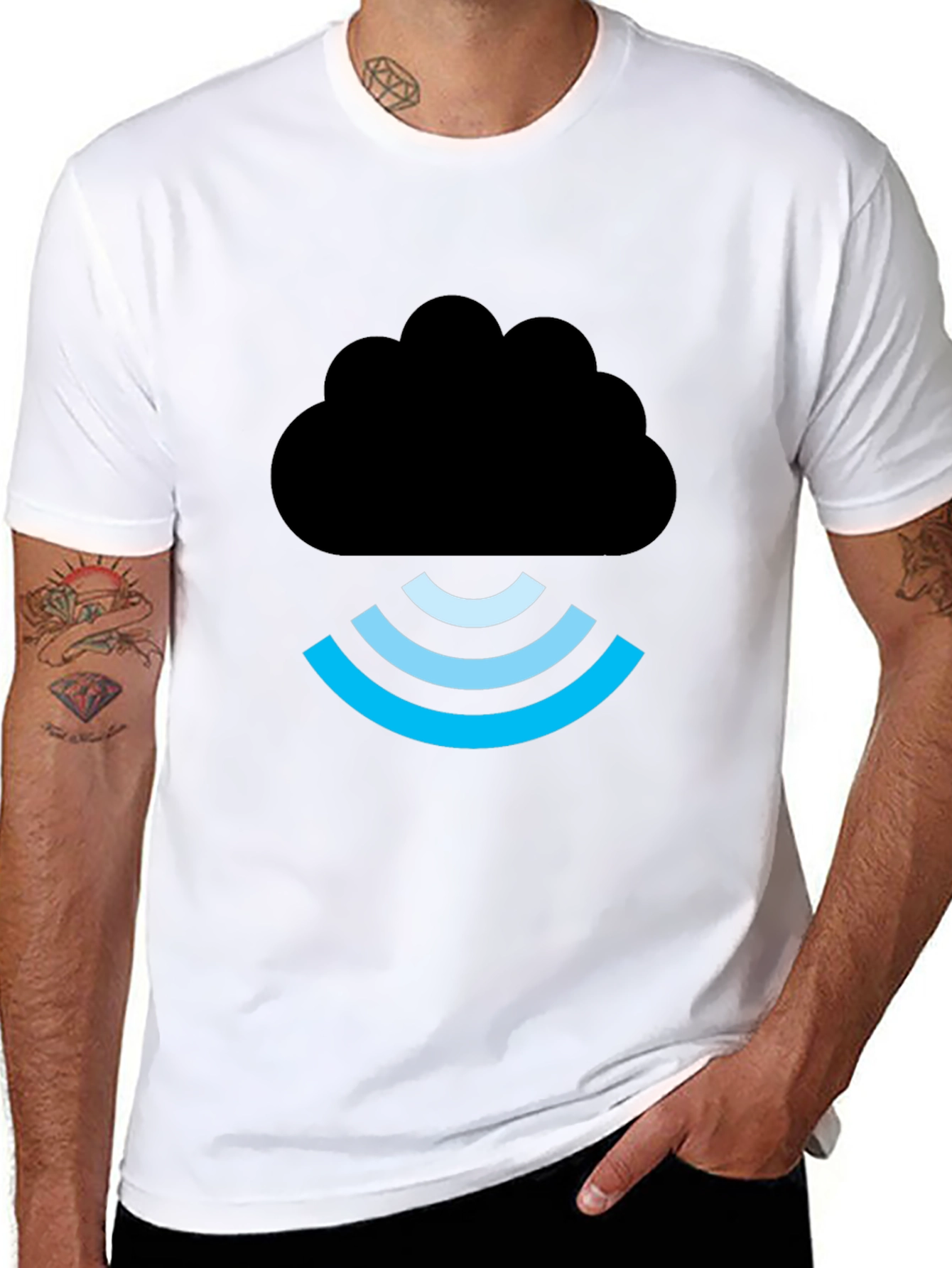 Cloud Signal Graphic T-Shirt