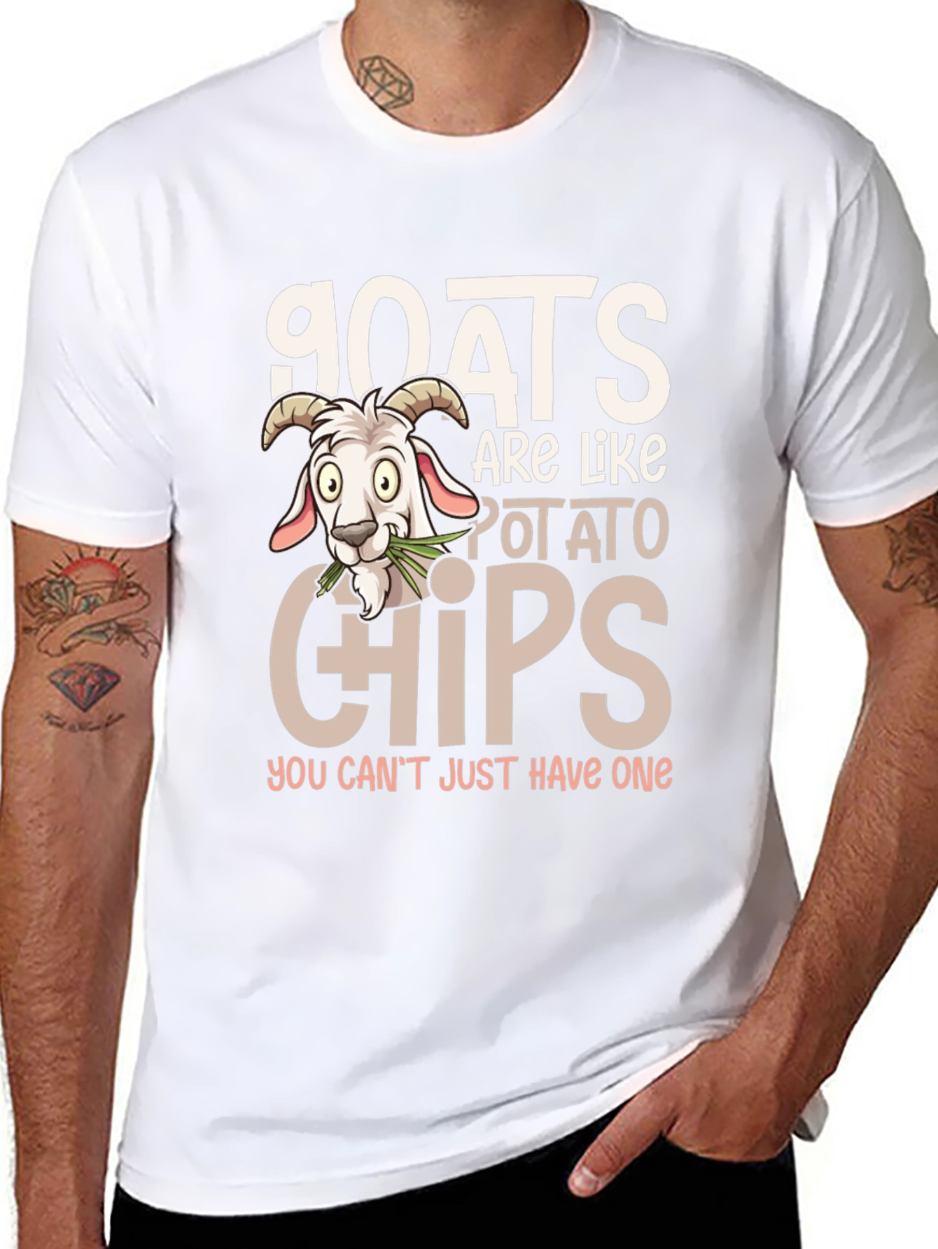 Goats are Like Potato Chips T-Shirt