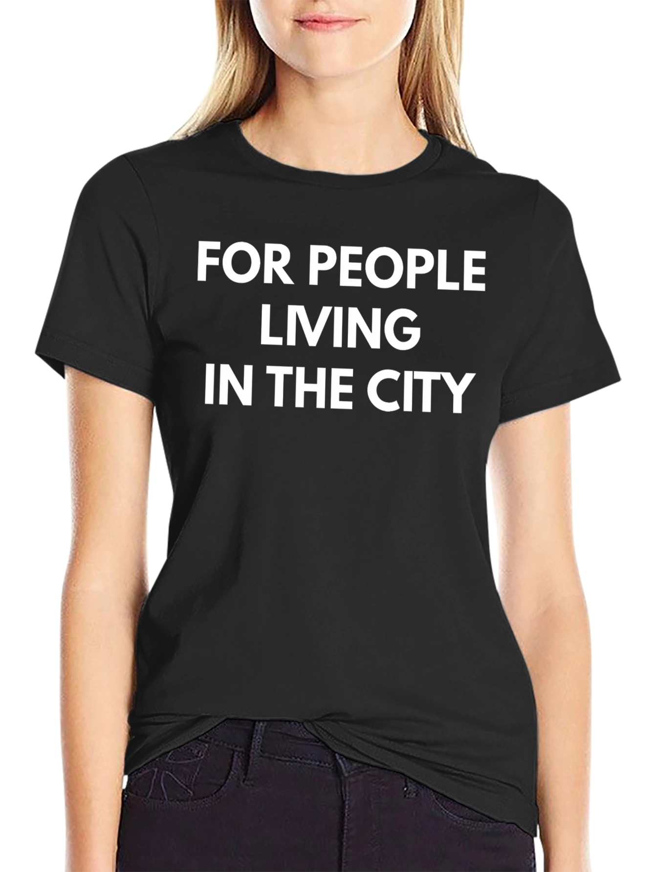 City Dweller Graphic Tee - Black Cotton T-Shirt