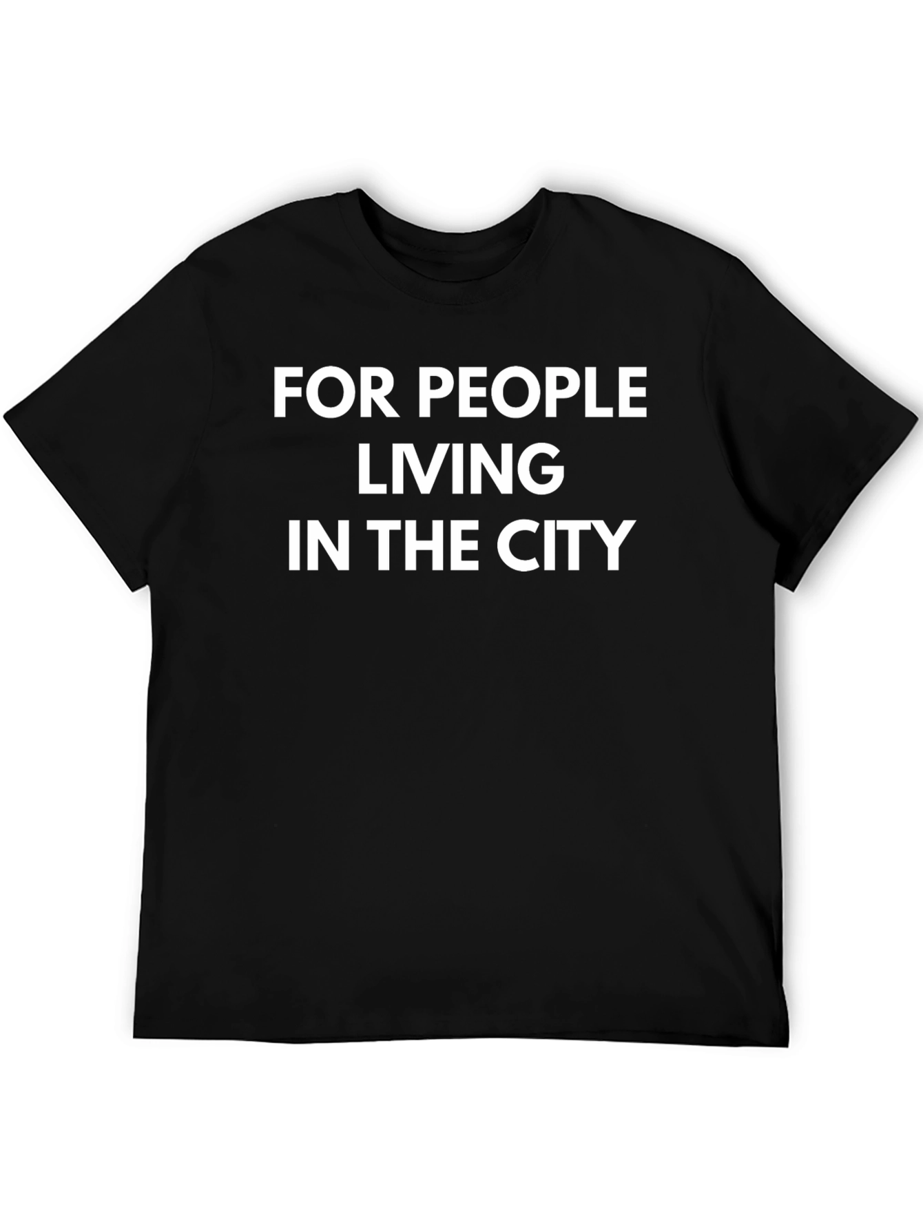 City Dweller Graphic Tee - Black Cotton T-Shirt