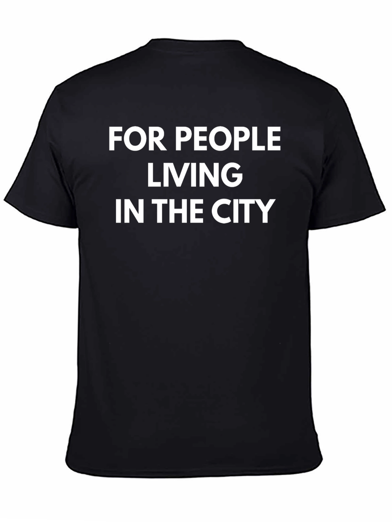 City Dweller Graphic Tee - Black Cotton T-Shirt