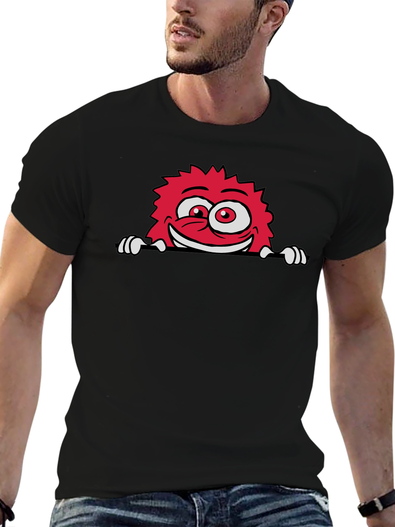 Monster Graphic Tee - Mens Black T-Shirt
