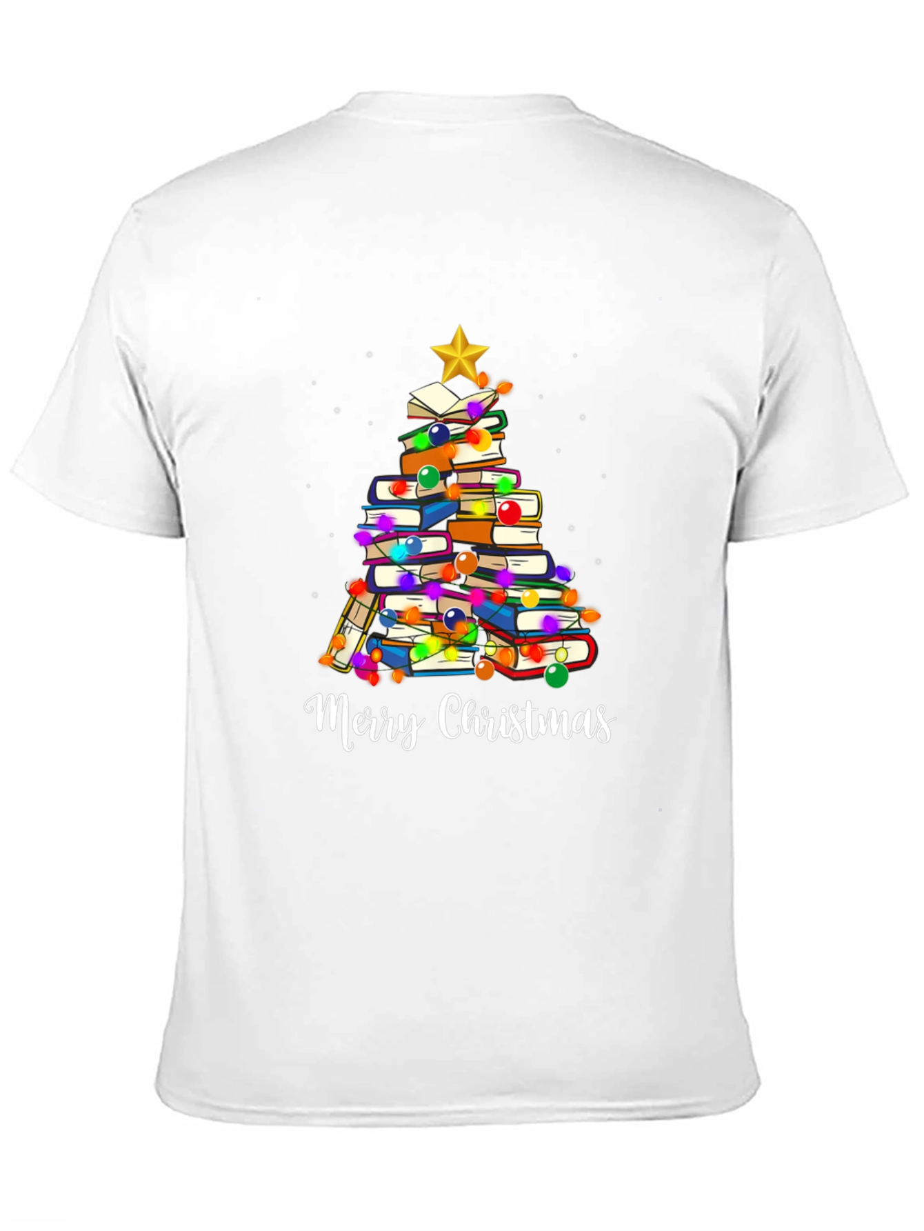 Book Lover Christmas Tree T-Shirt