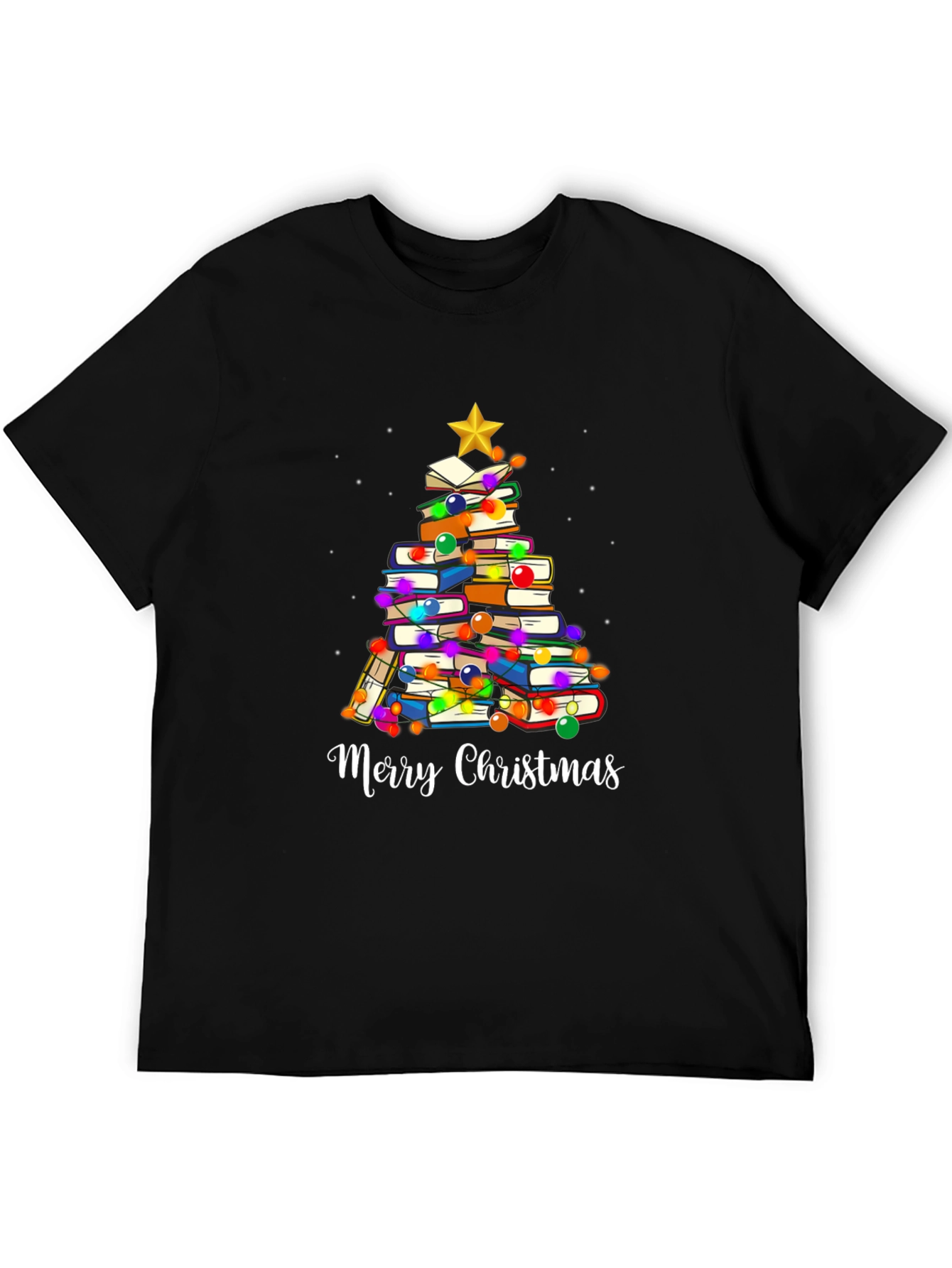 Book Lover Christmas Tree T-Shirt