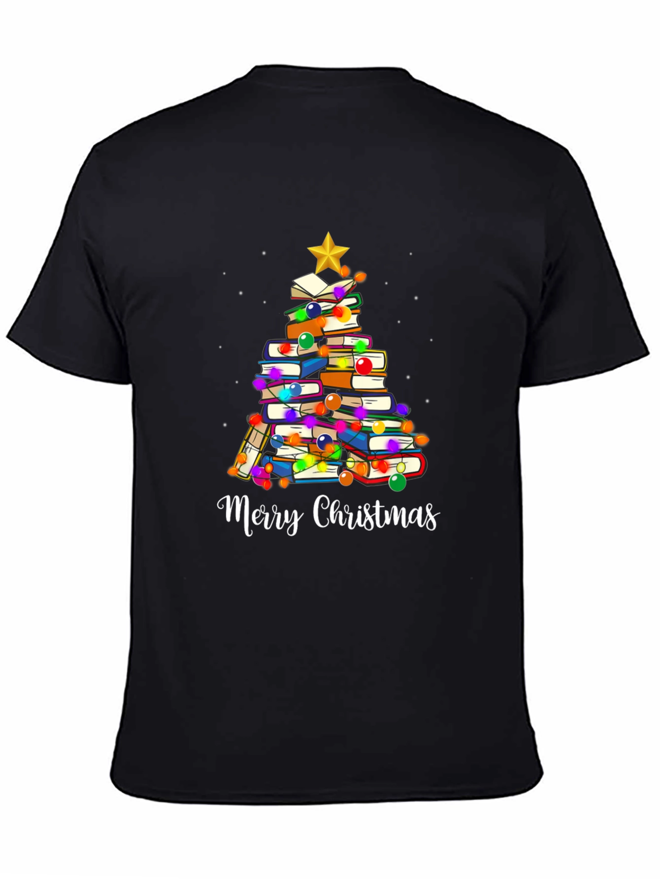Book Lover Christmas Tree T-Shirt