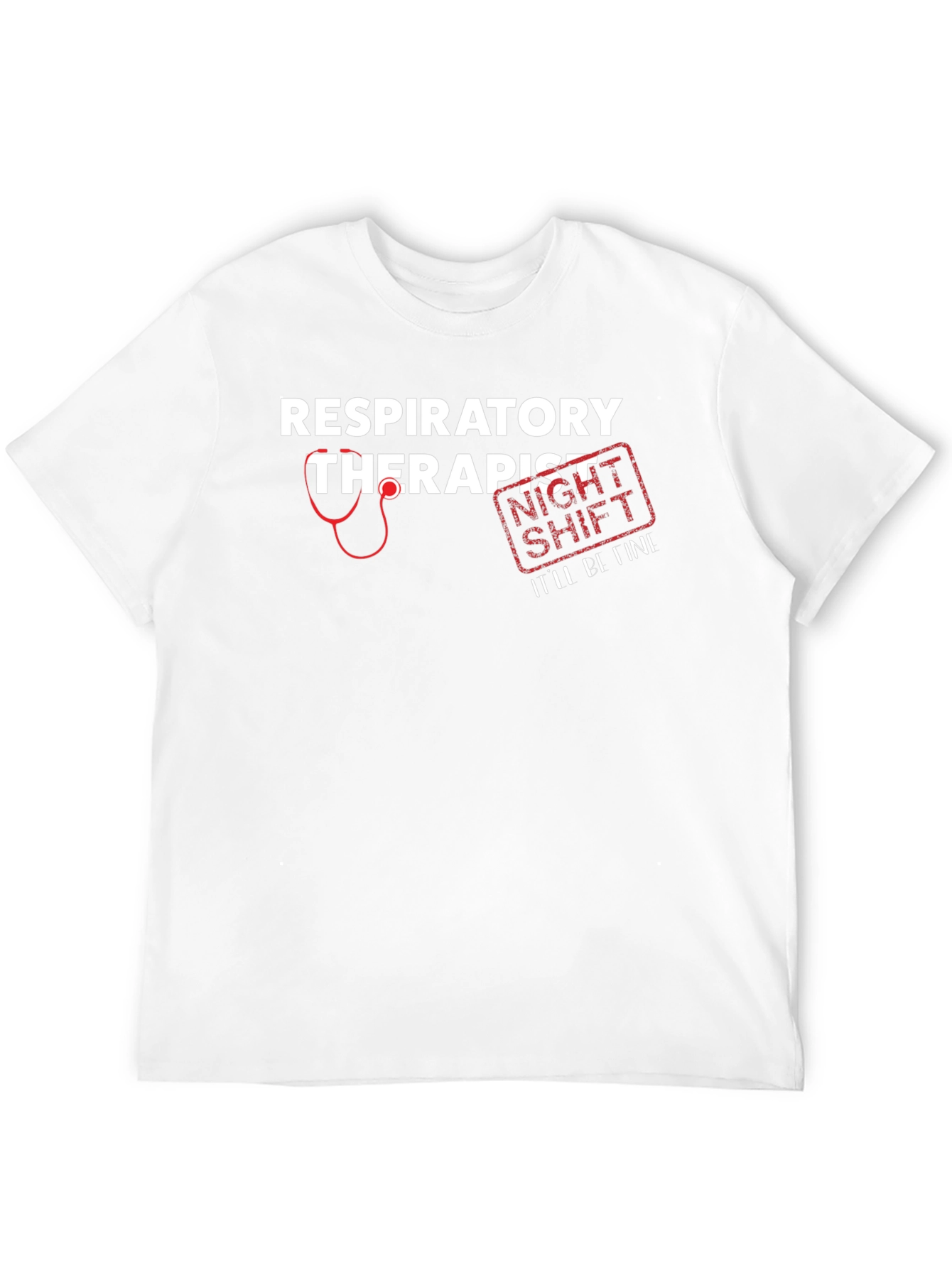 Respiratory Therapist Night Shift Black T-Shirt