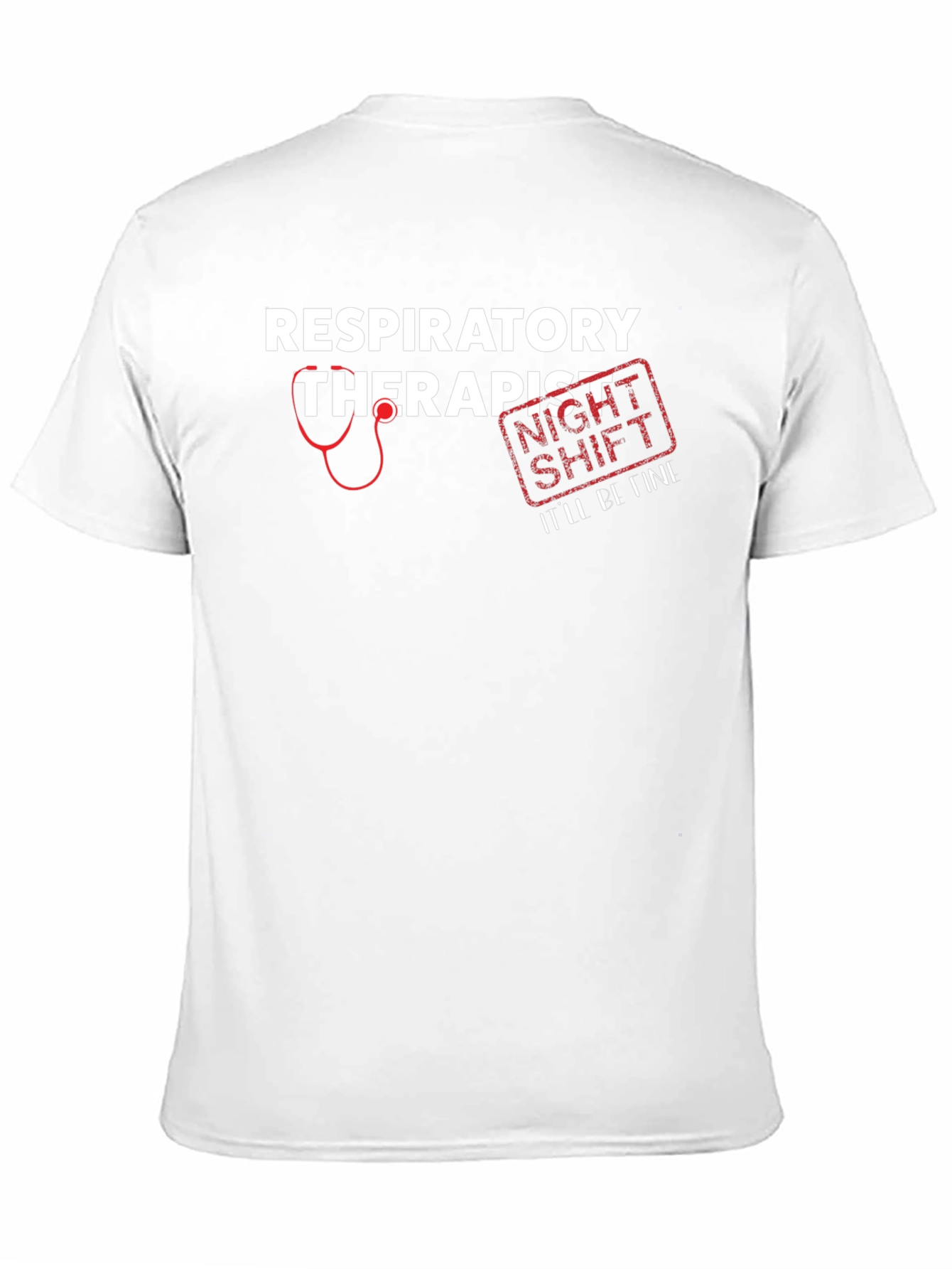 Respiratory Therapist Night Shift Black T-Shirt