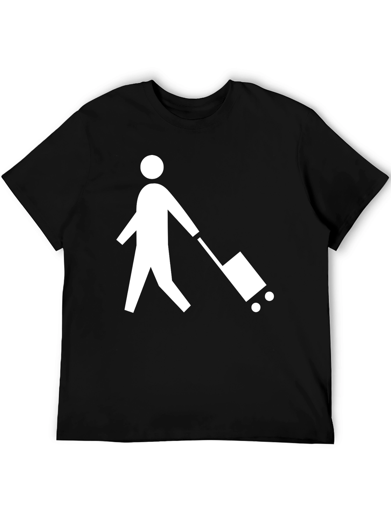 Traveler Graphic Tee - Black Cotton Blend