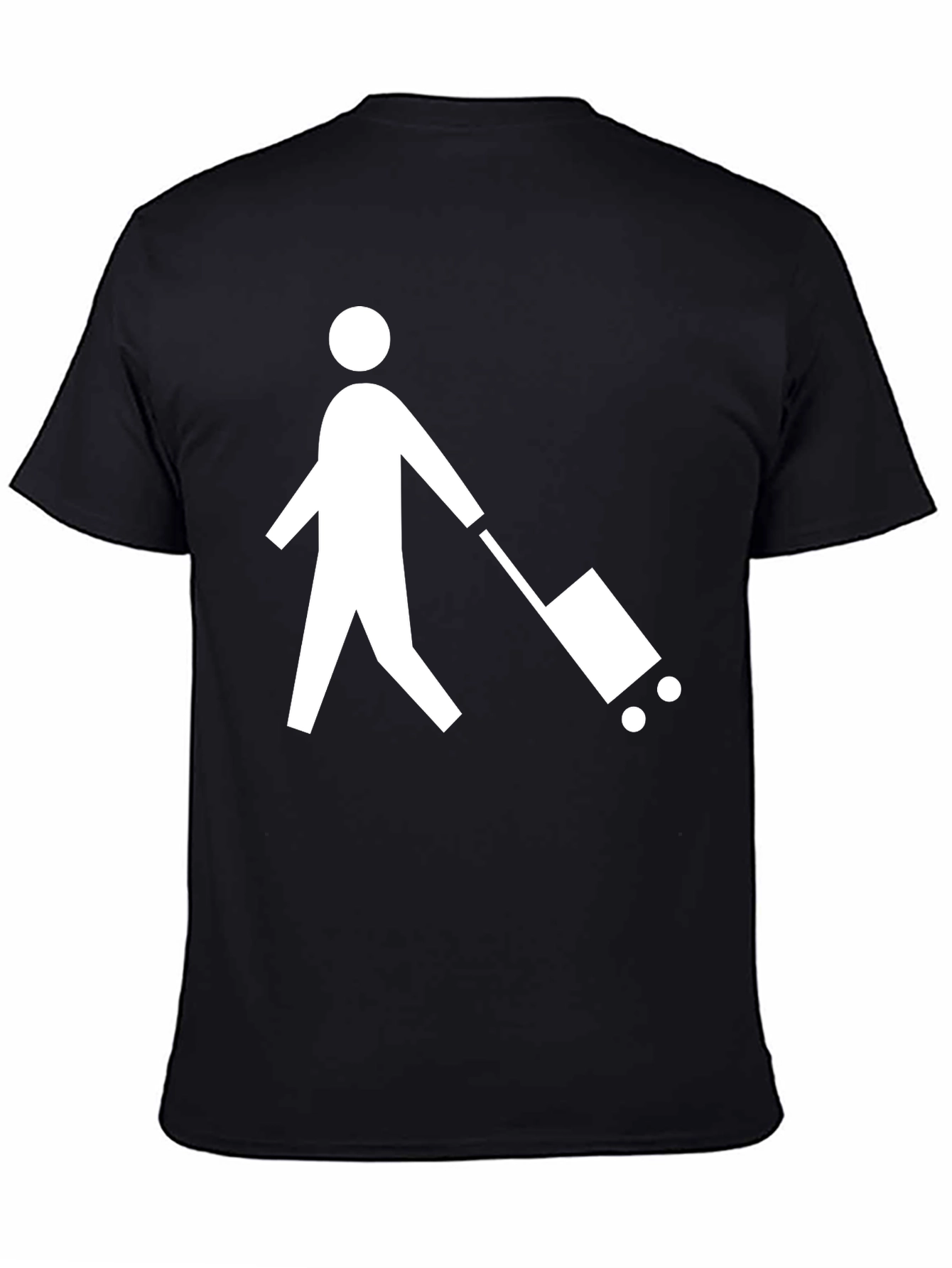 Traveler Graphic Tee - Black Cotton Blend