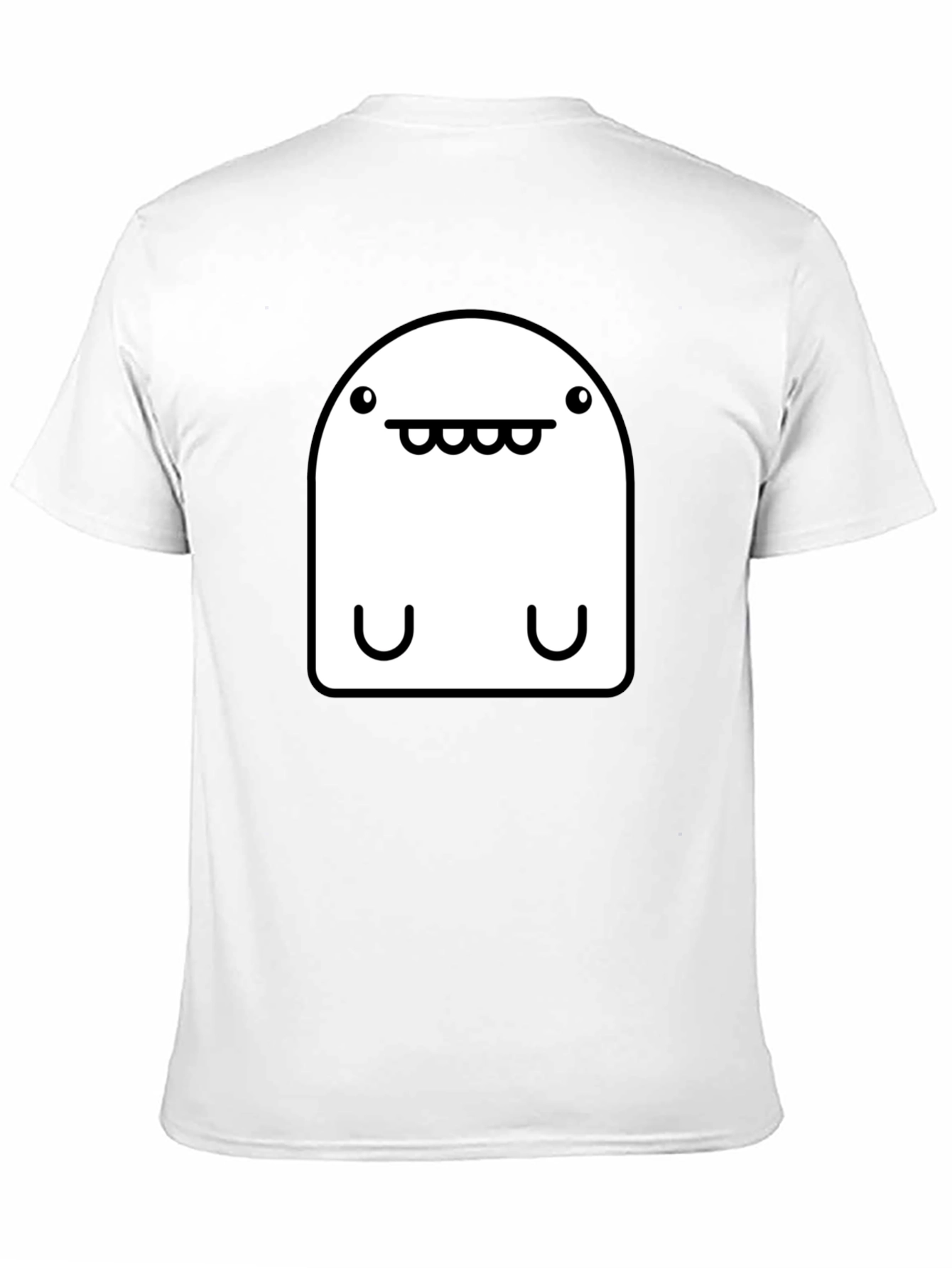 Funny Monster Graphic T-Shirt - Black