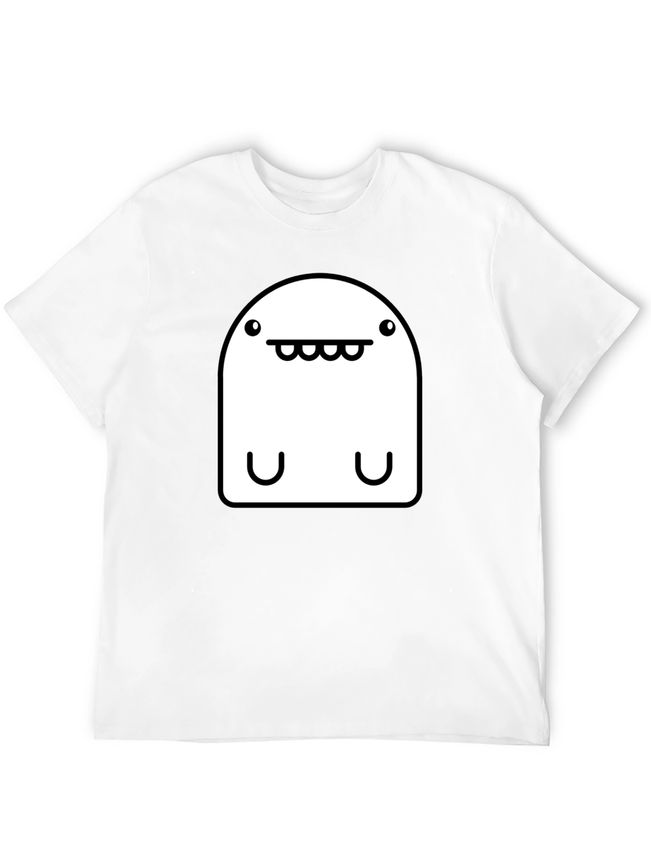 Funny Monster Graphic T-Shirt - Black