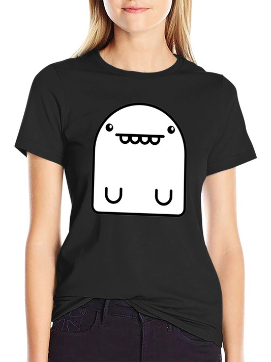 Funny Monster Graphic T-Shirt - Black