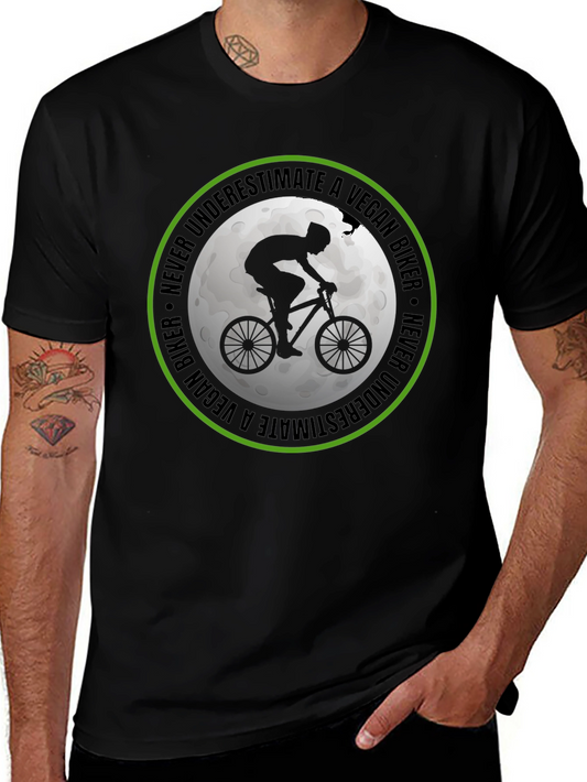 Vegan Biker T-Shirt: Never Underestimate!