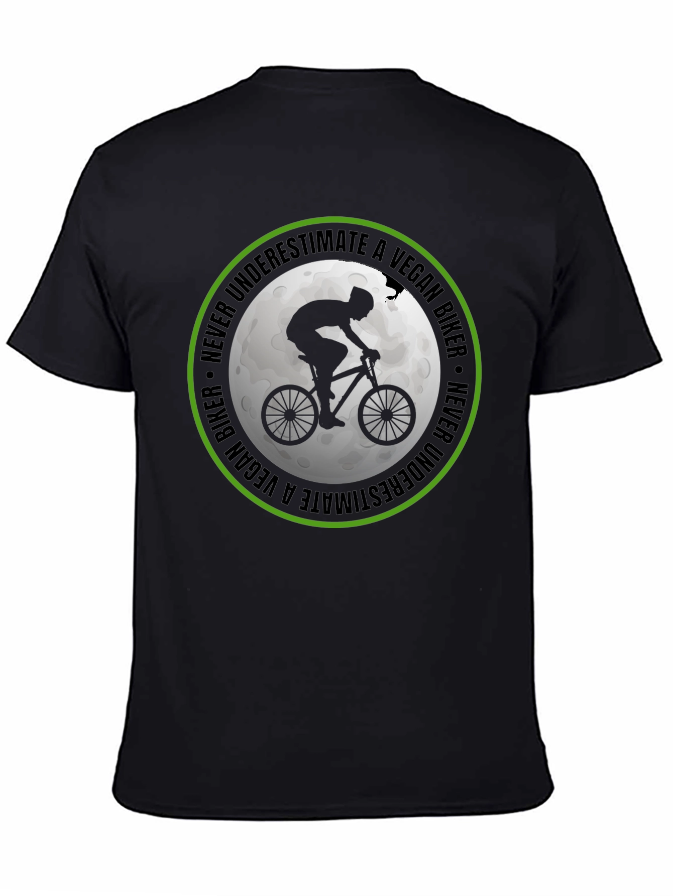 Vegan Biker T-Shirt: Never Underestimate!