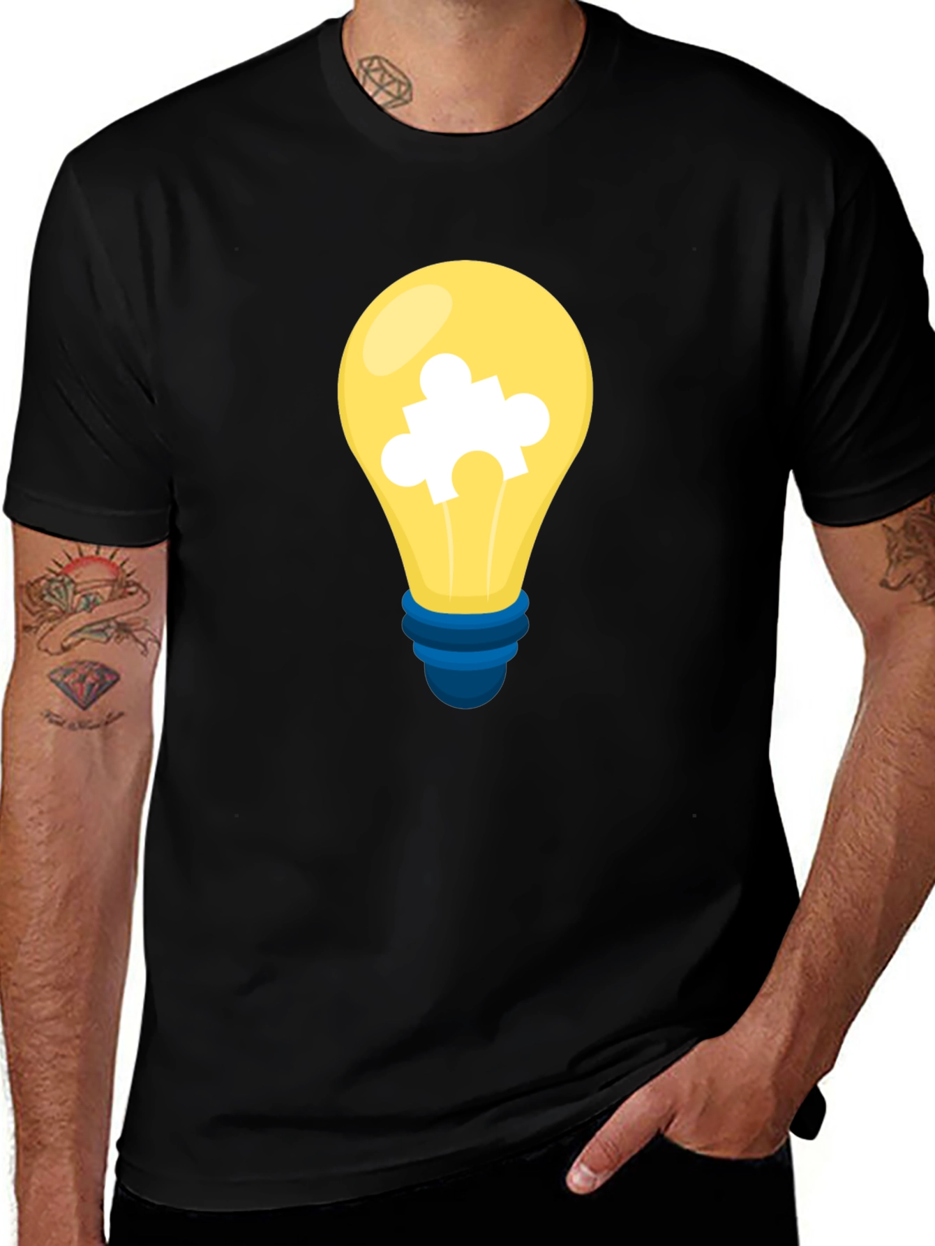 Puzzle Bulb Graphic Tee