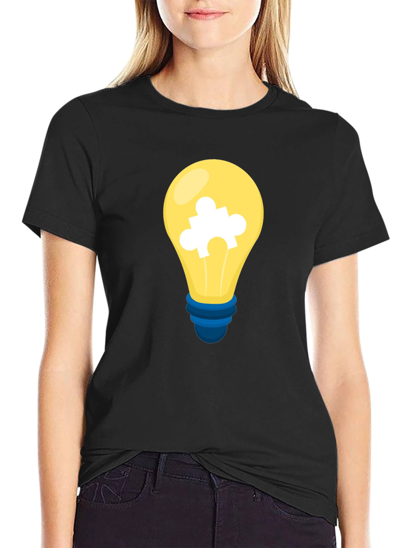 Puzzle Bulb Graphic Tee