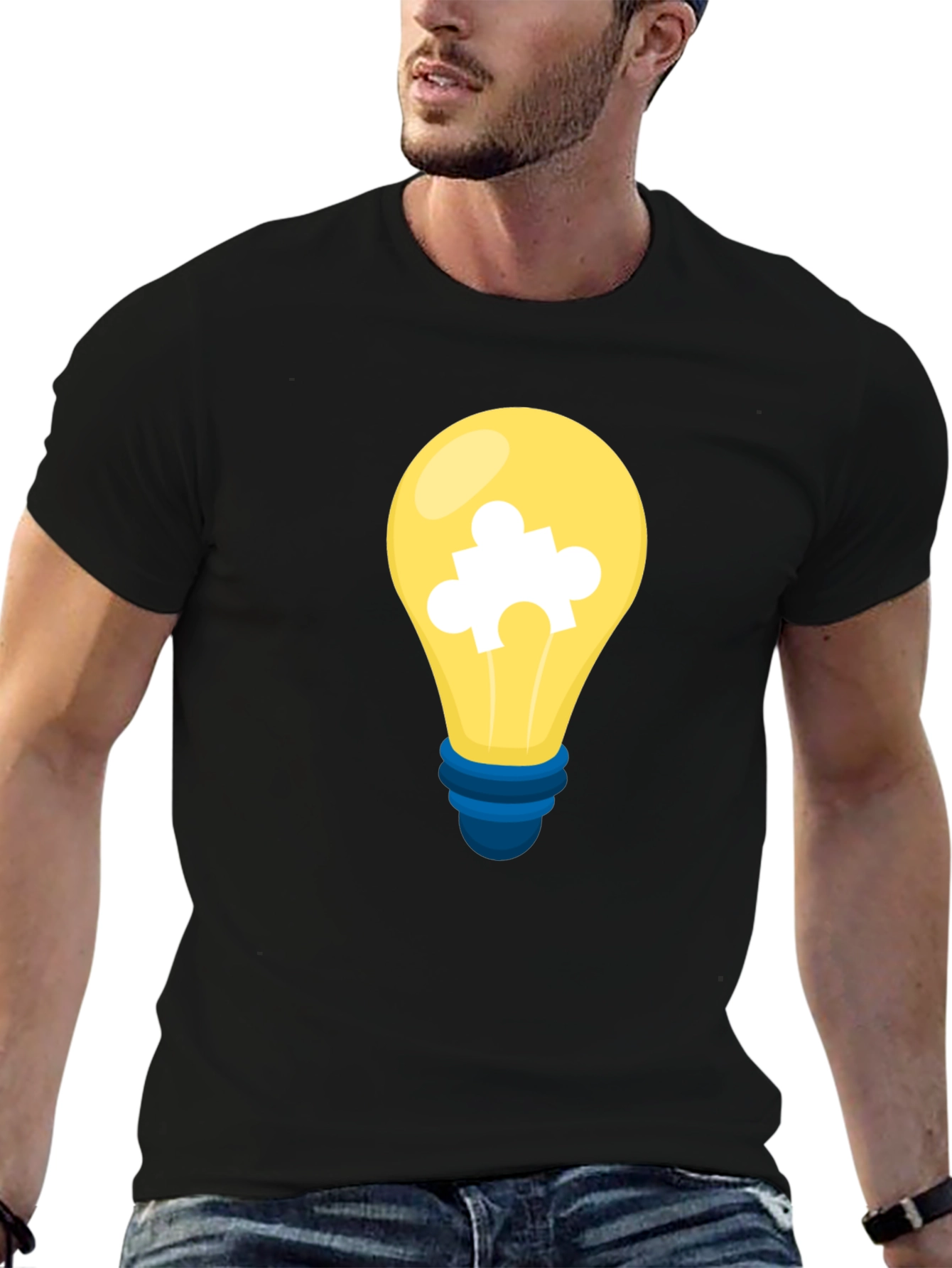 Puzzle Bulb Graphic Tee