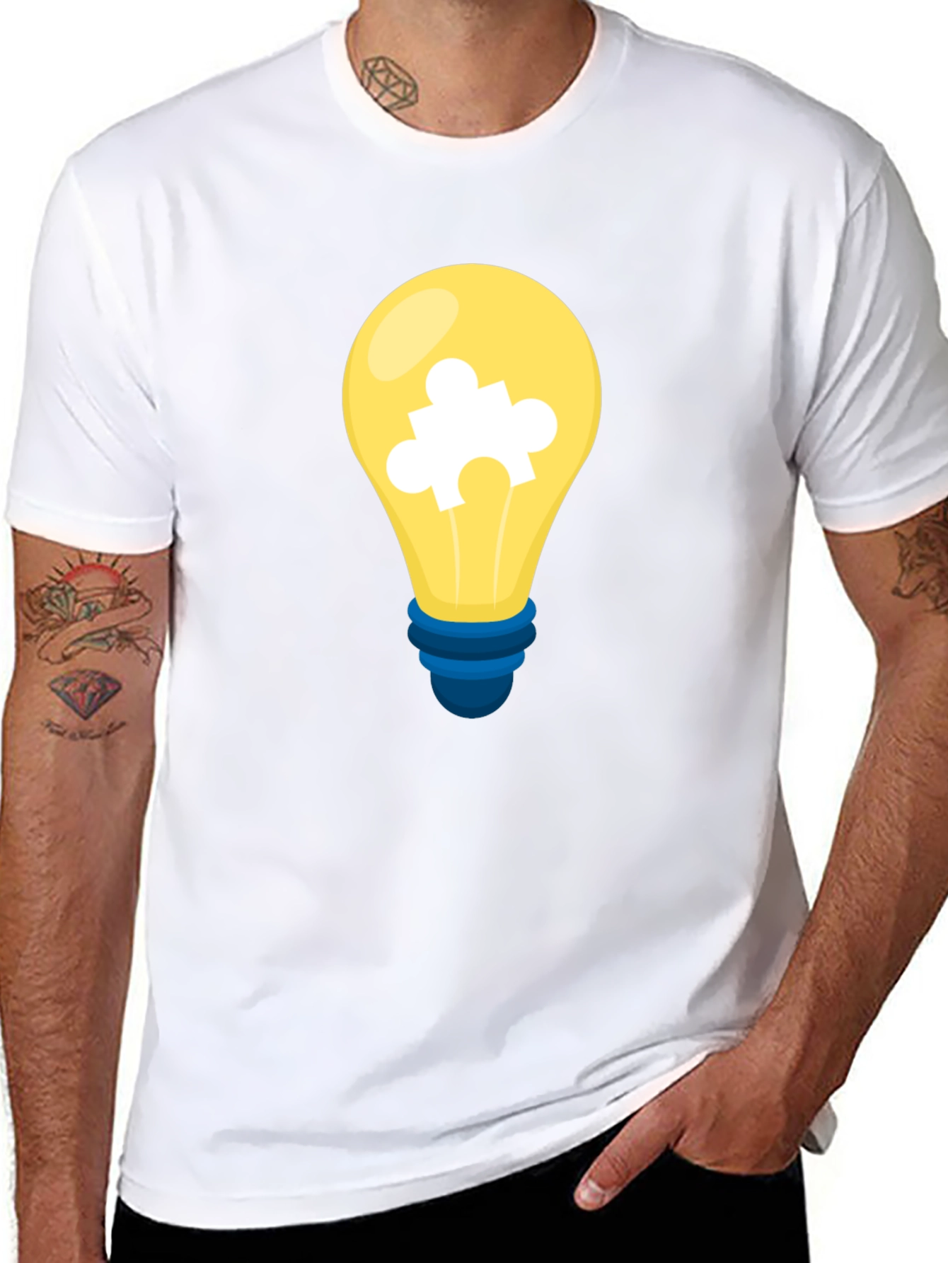 Puzzle Bulb Graphic Tee