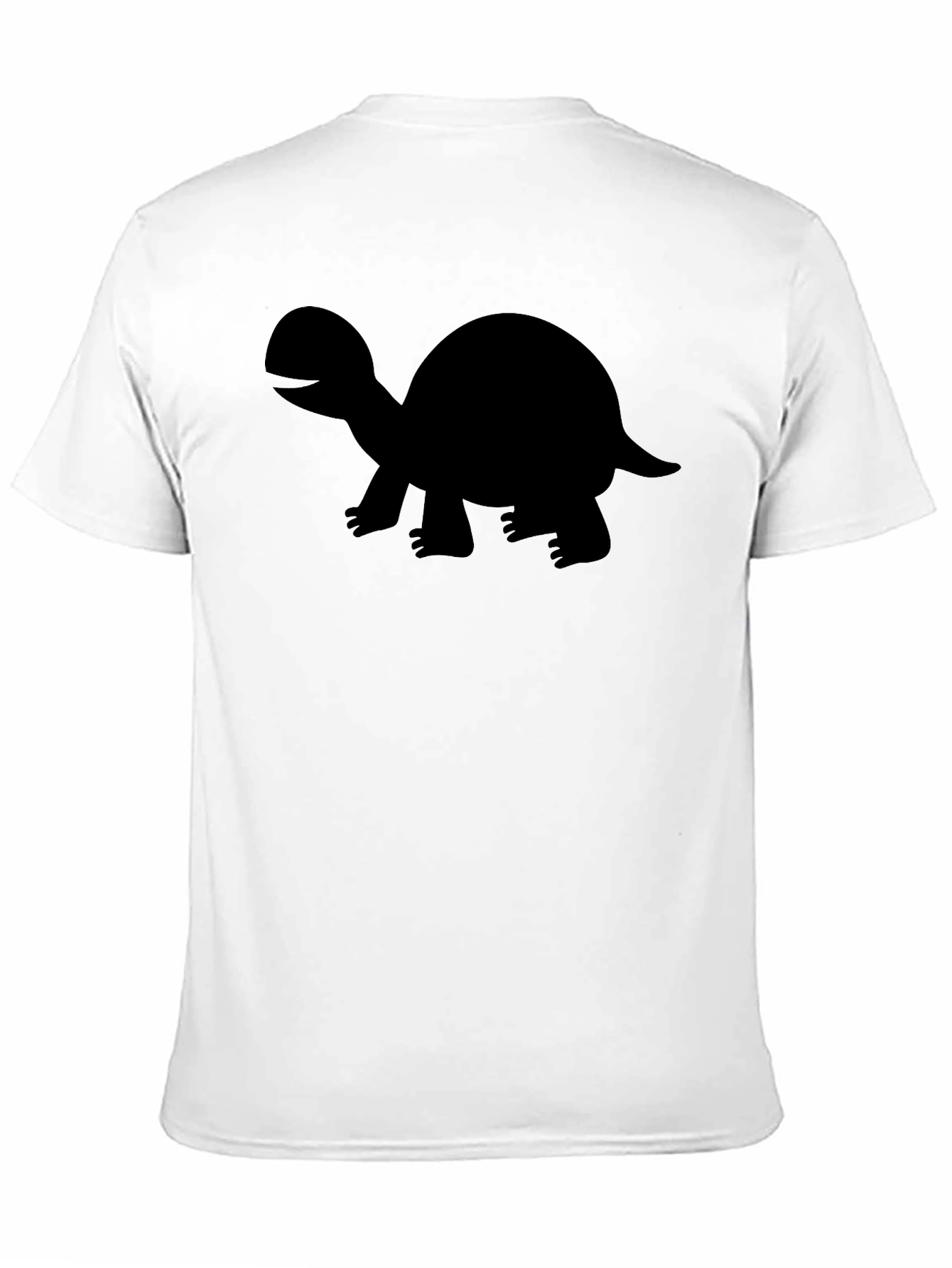 Turtle Graphic Tee - Black Cotton Blend T-Shirt