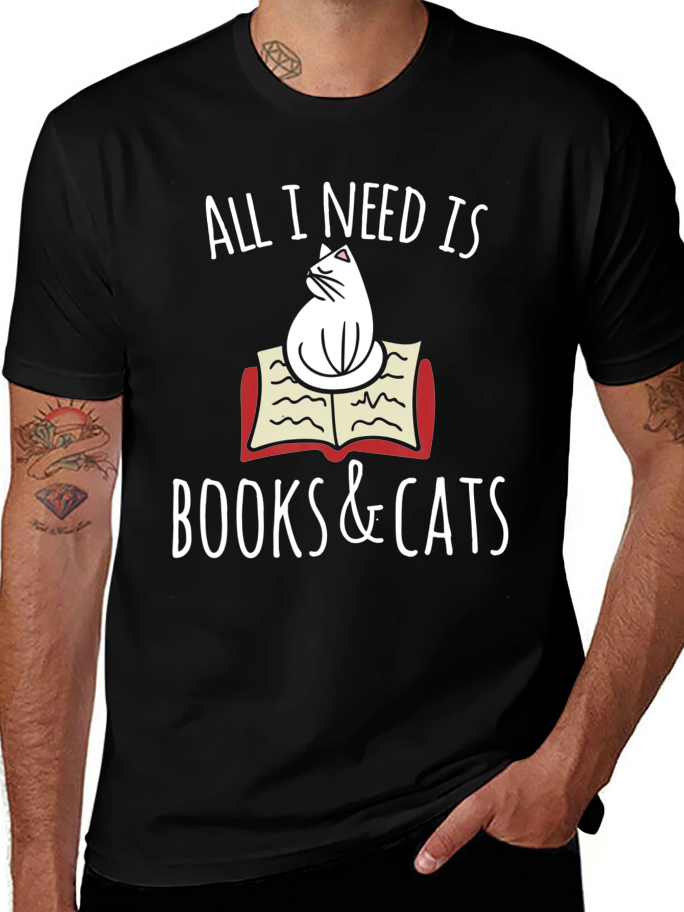 Books and Cats T-Shirt